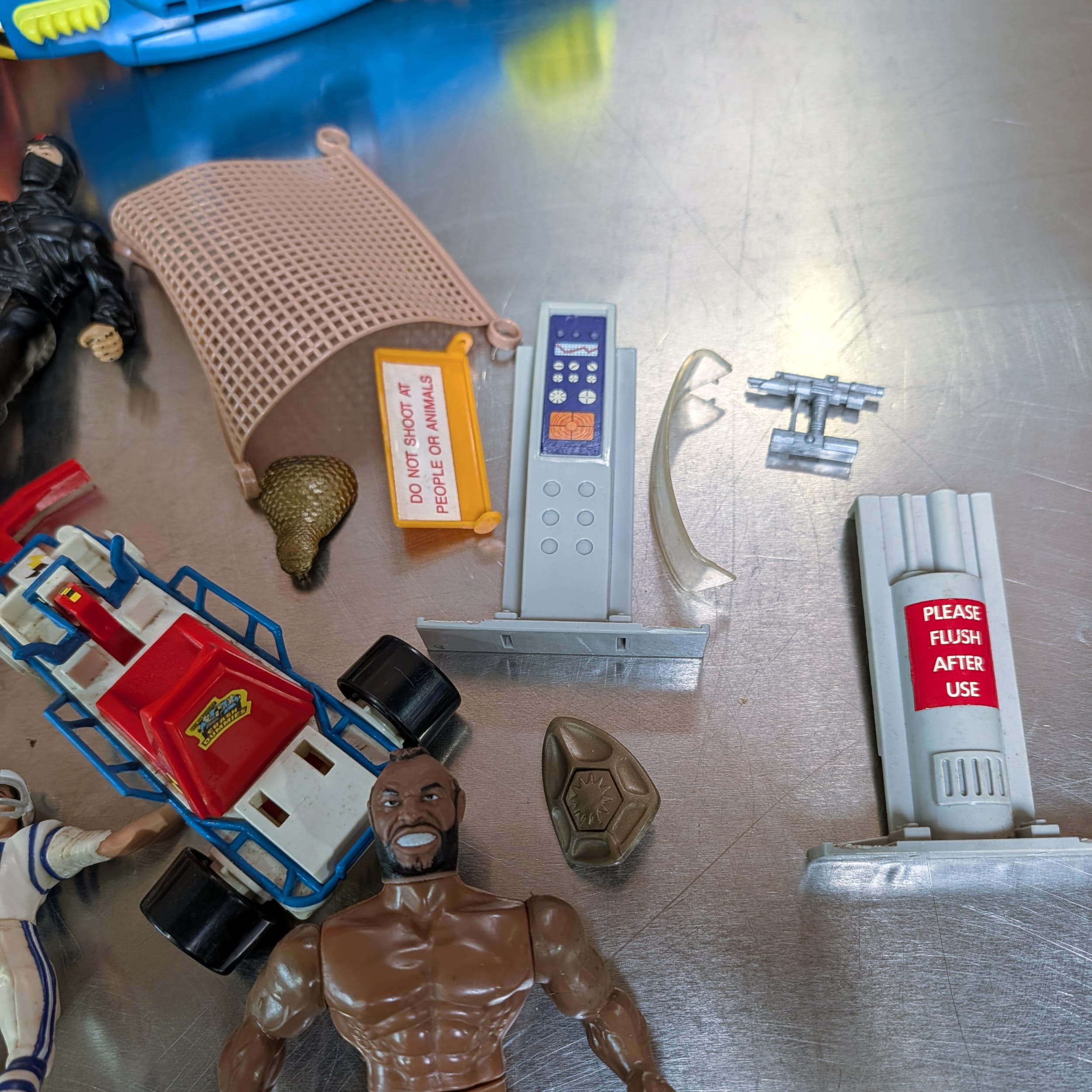 1986 Kenner Action Figure Lot:Chuck Norris Karate Kommandos+TMNT+Rocky+WWF