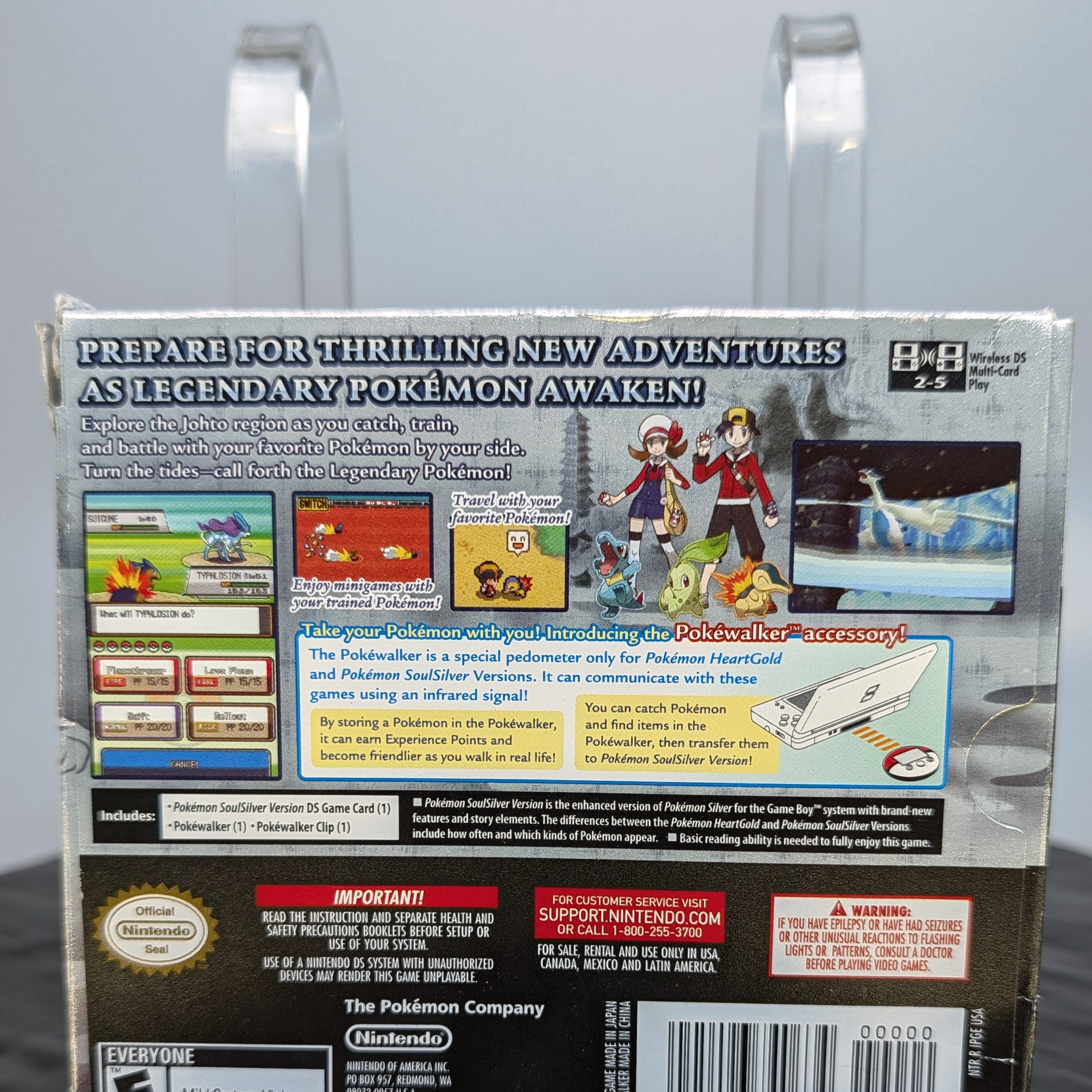 Nintendo DS Pokémon Soulsilver Soul Silver Big Box ONLY No Game Or Pokewalker