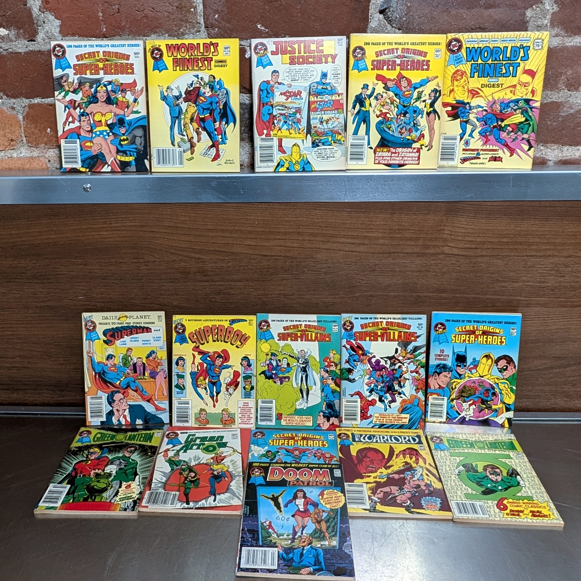 DC Special Blue Ribbon Digest Lot 16 Secret Origins+Superman+Green Lantern