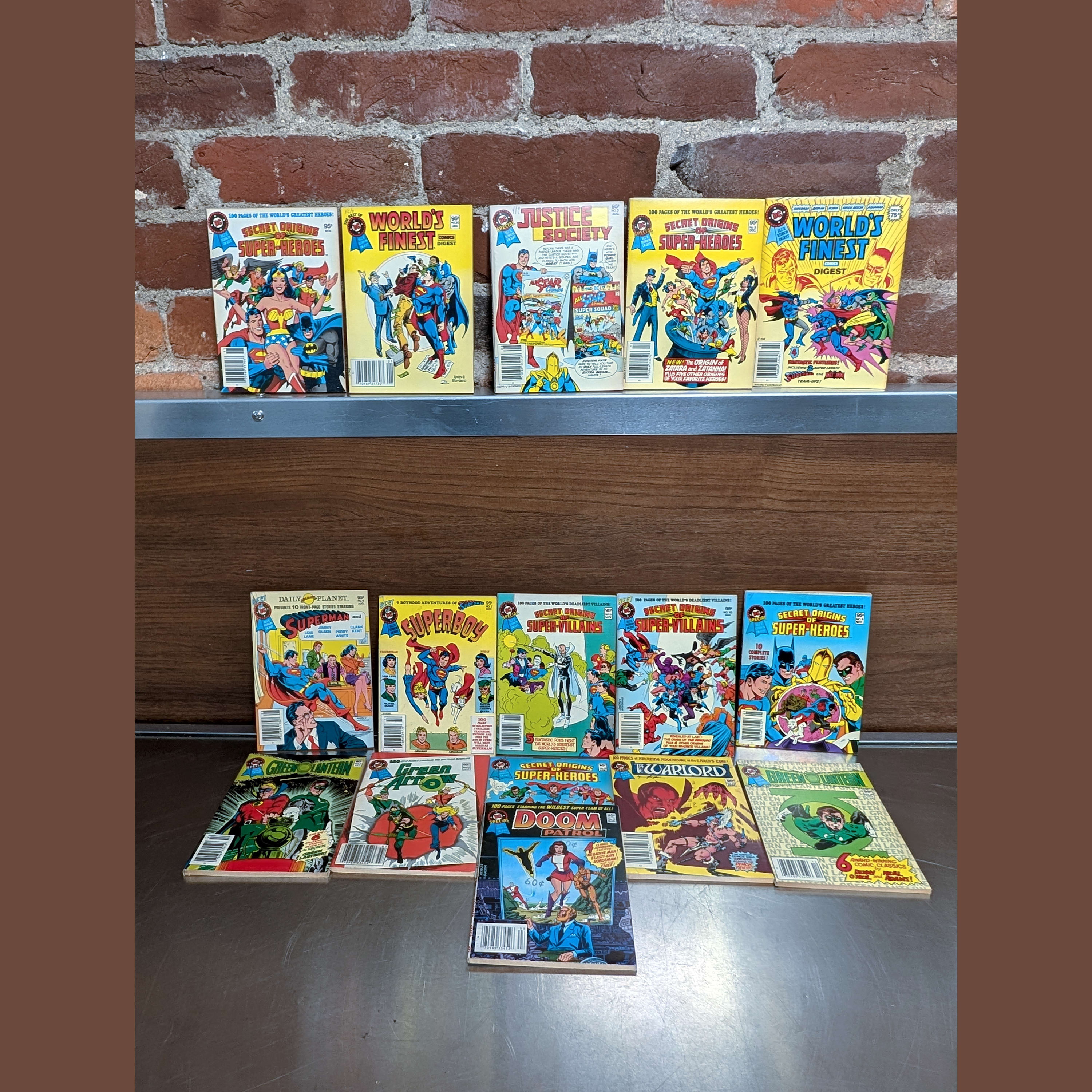 DC Special Blue Ribbon Digest Lot 16 Secret Origins+Superman+Green Lantern