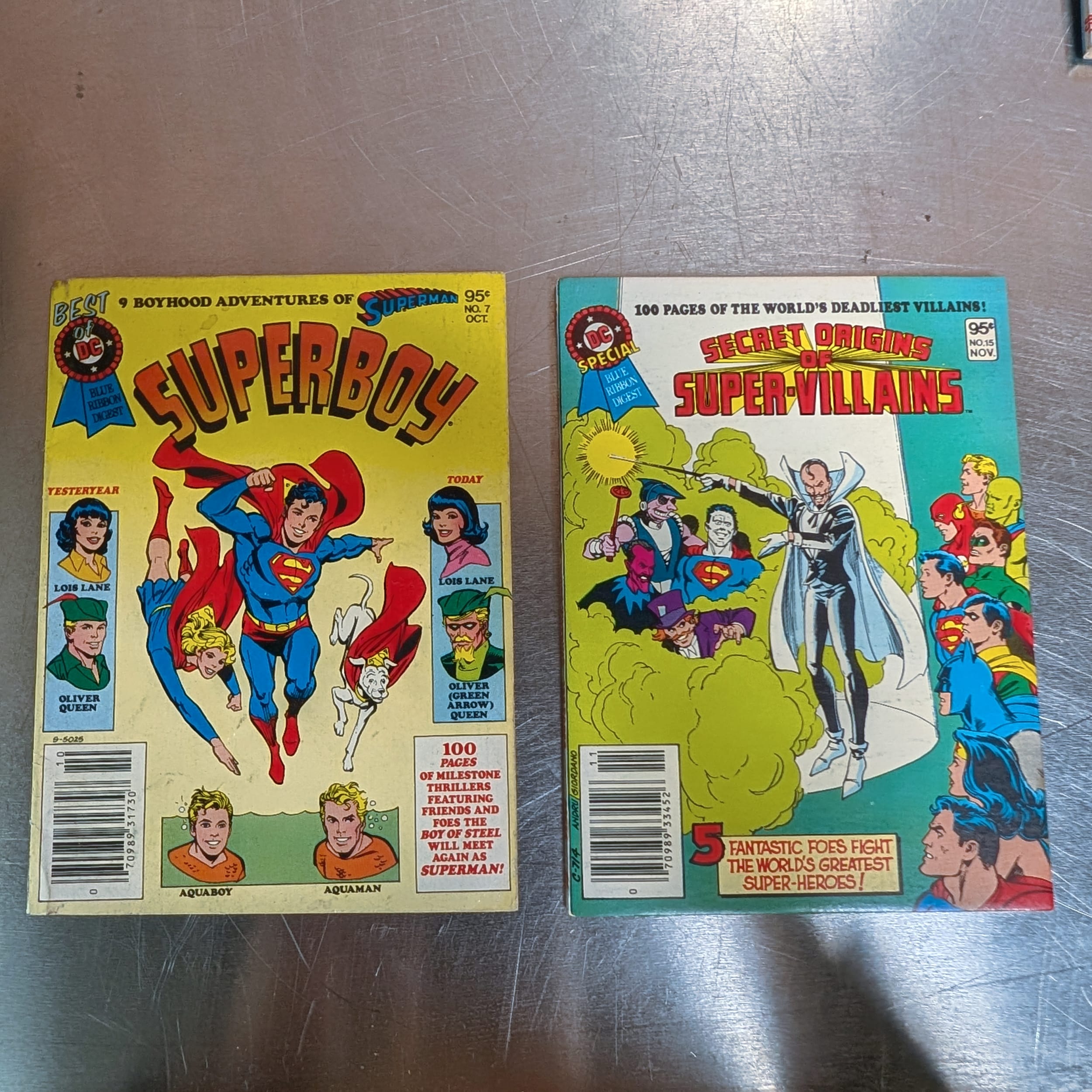 DC Special Blue Ribbon Digest Lot 16 Secret Origins+Superman+Green Lantern