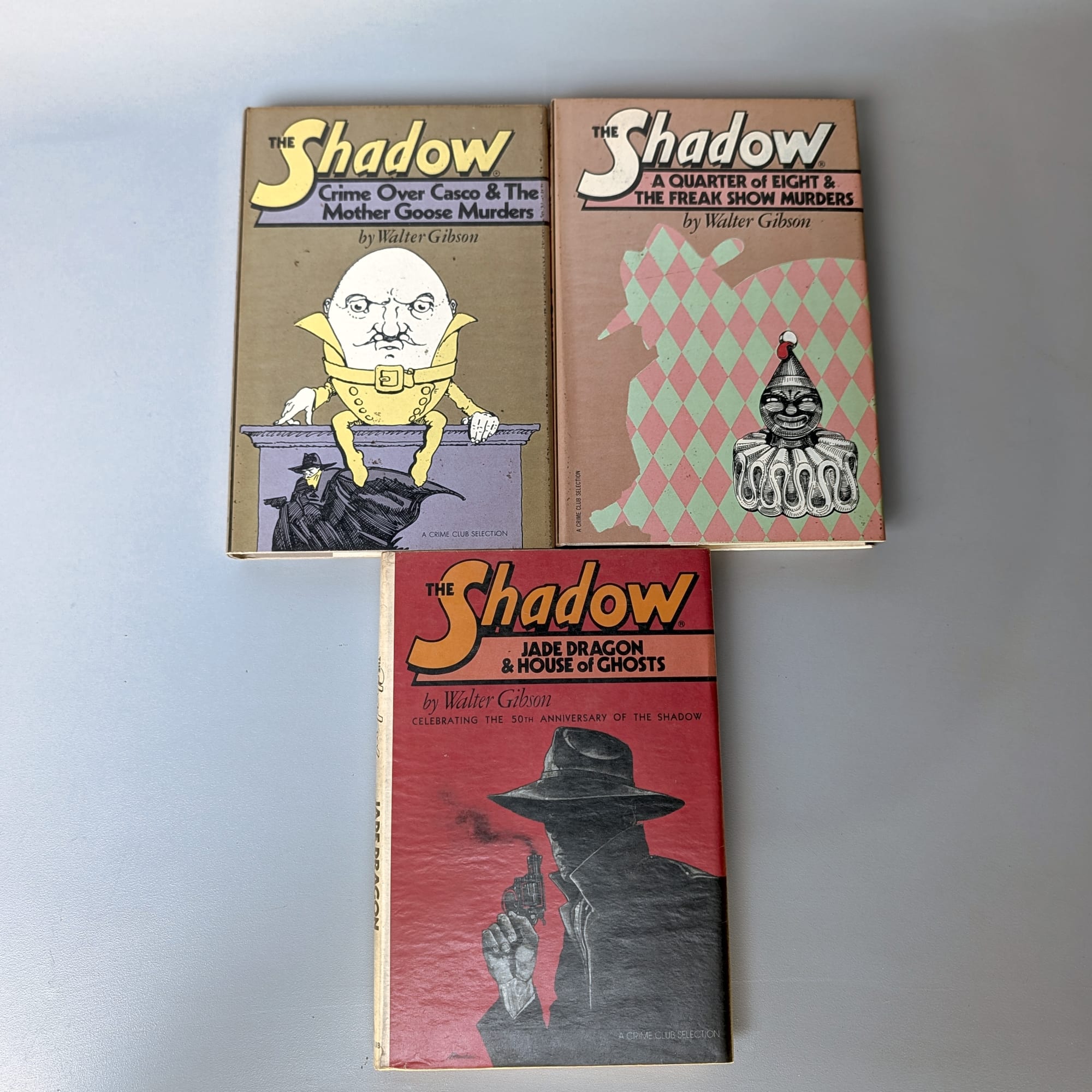The Shadow Walter Gibson Lot 3:Jade Dragon+Crime Over Casco+Quarter of 8