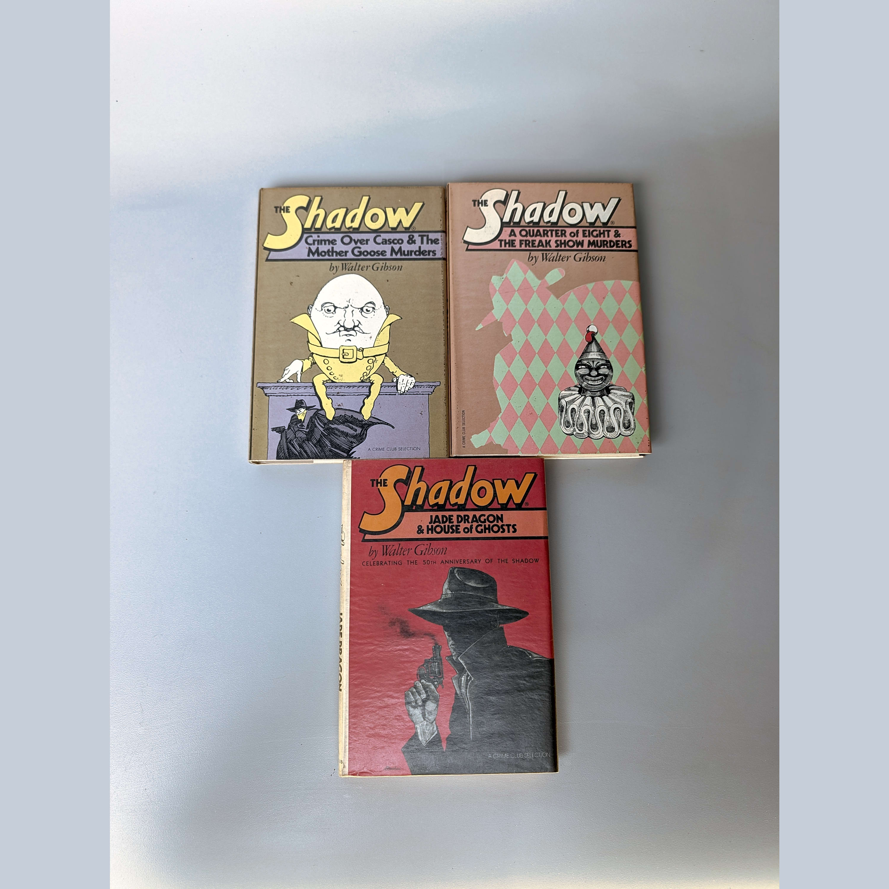 The Shadow Walter Gibson Lot 3:Jade Dragon+Crime Over Casco+Quarter of 8