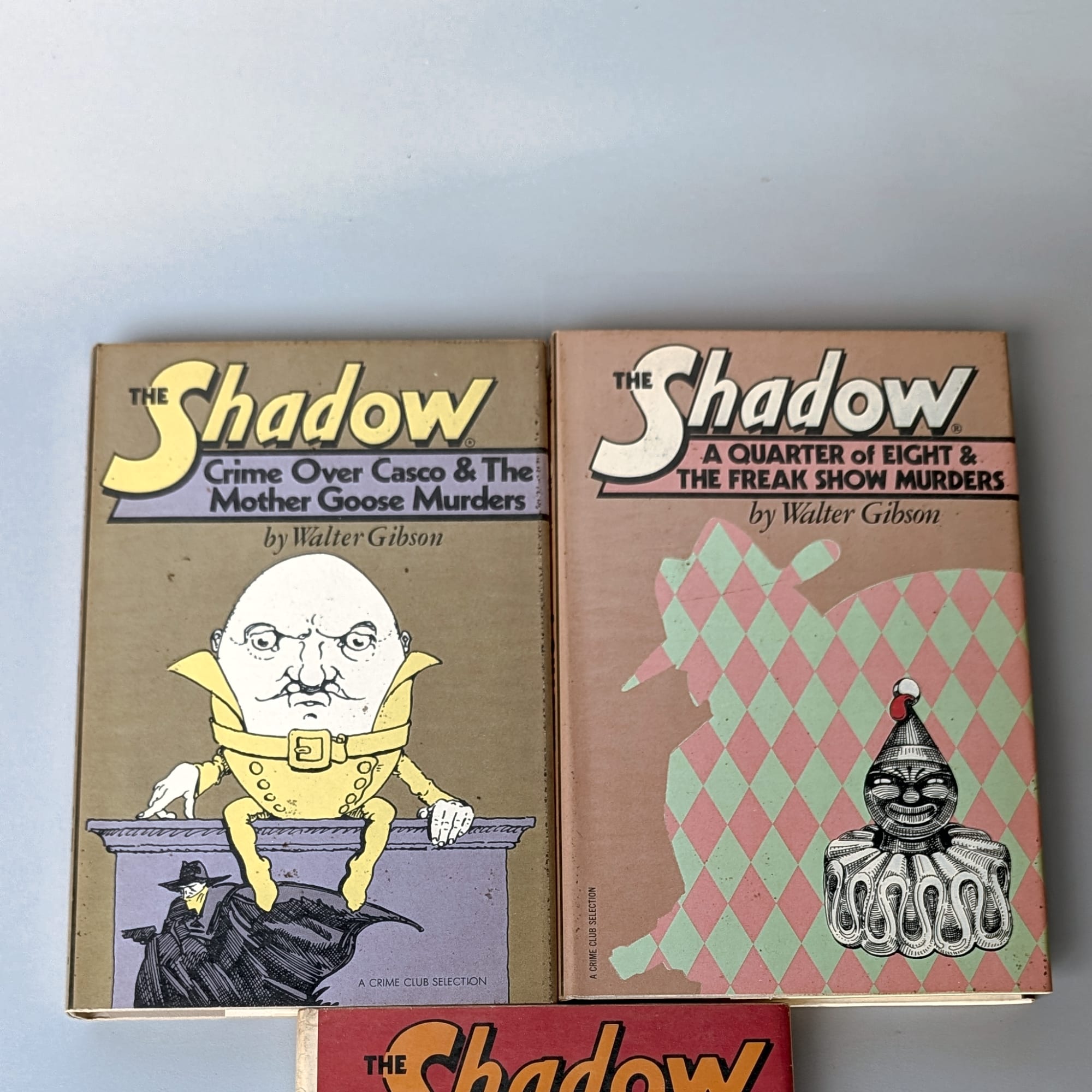 The Shadow Walter Gibson Lot 3:Jade Dragon+Crime Over Casco+Quarter of 8