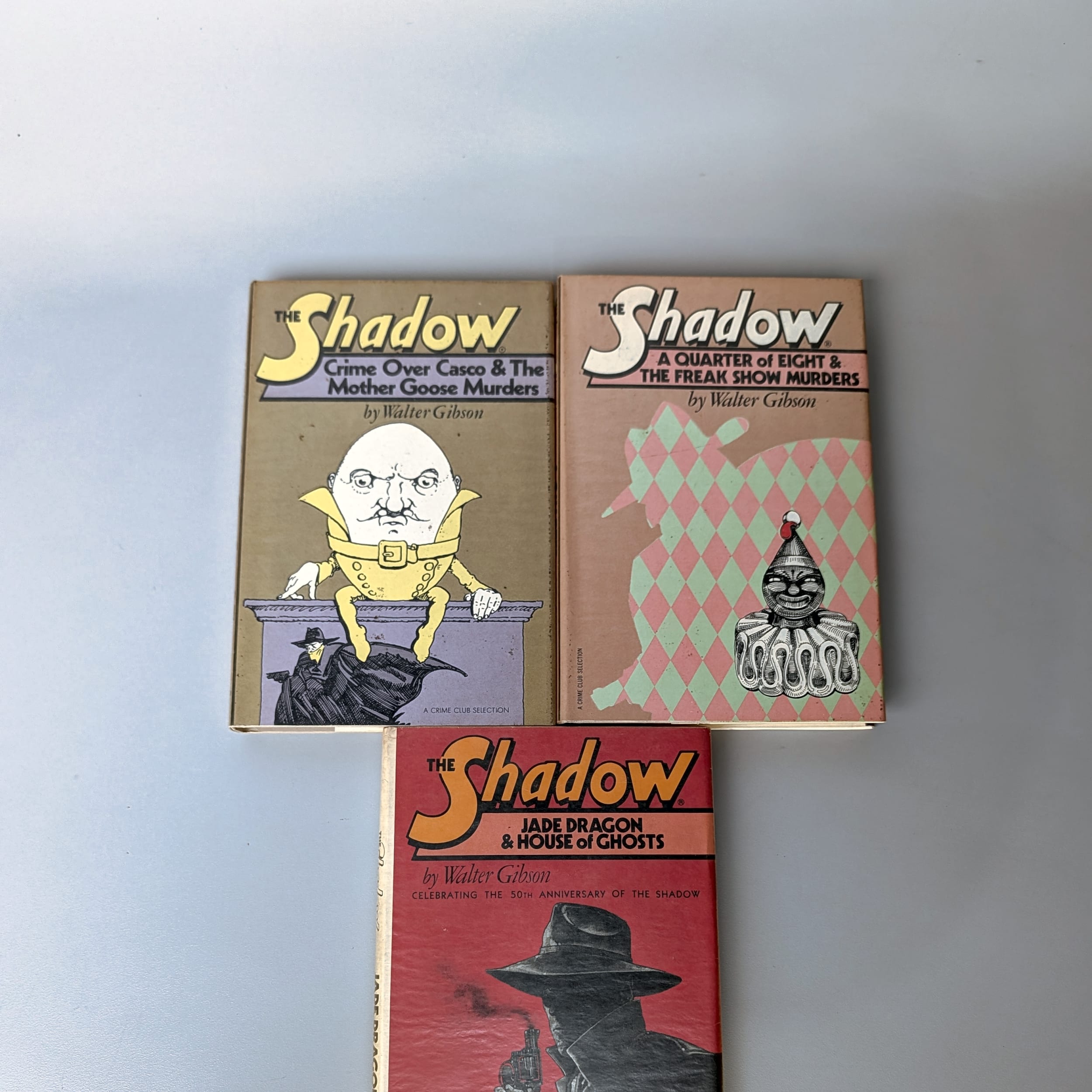 The Shadow Walter Gibson Lot 3:Jade Dragon+Crime Over Casco+Quarter of 8