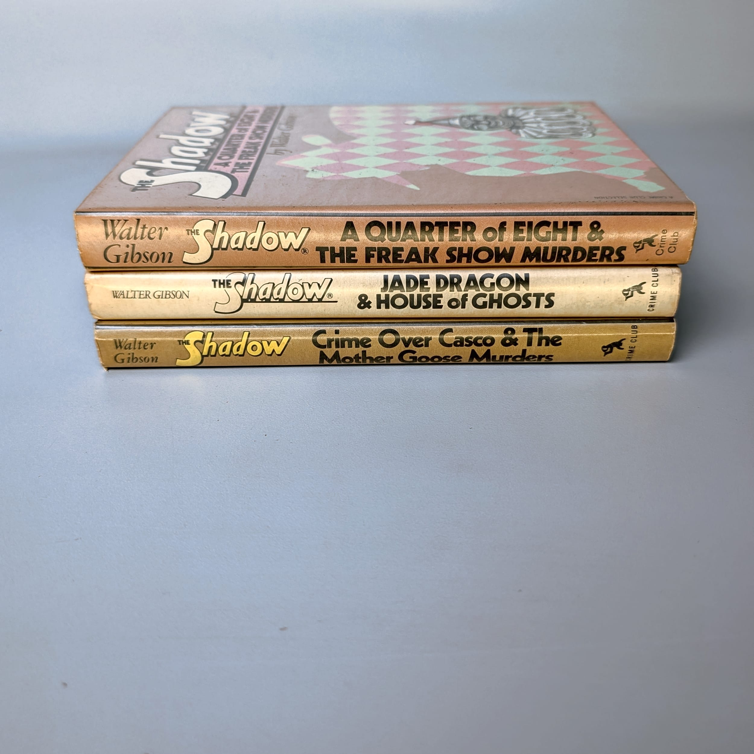 The Shadow Walter Gibson Lot 3:Jade Dragon+Crime Over Casco+Quarter of 8