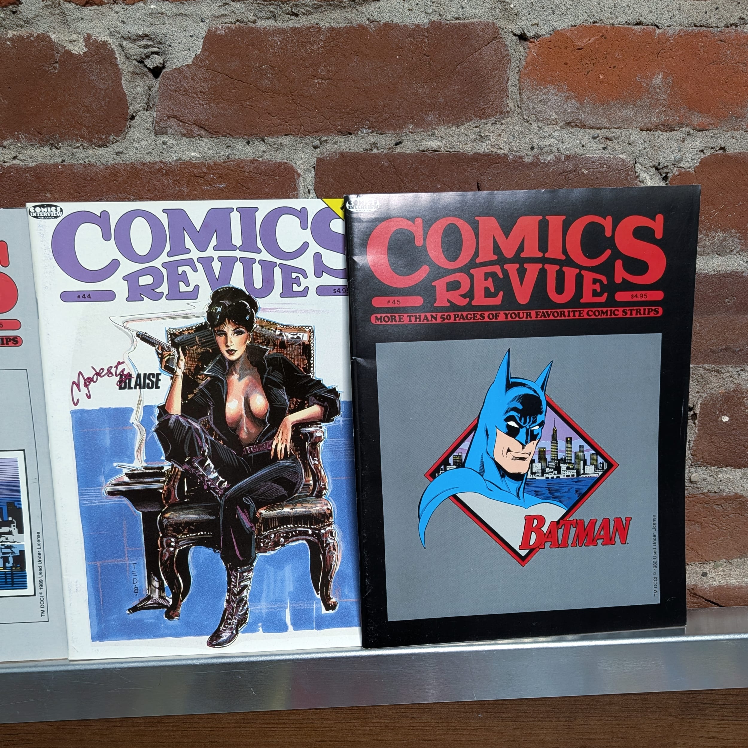 Batman 1989 Movie Magazine+Superman Comic Lot+Comics Revue+Marvelman+Scene