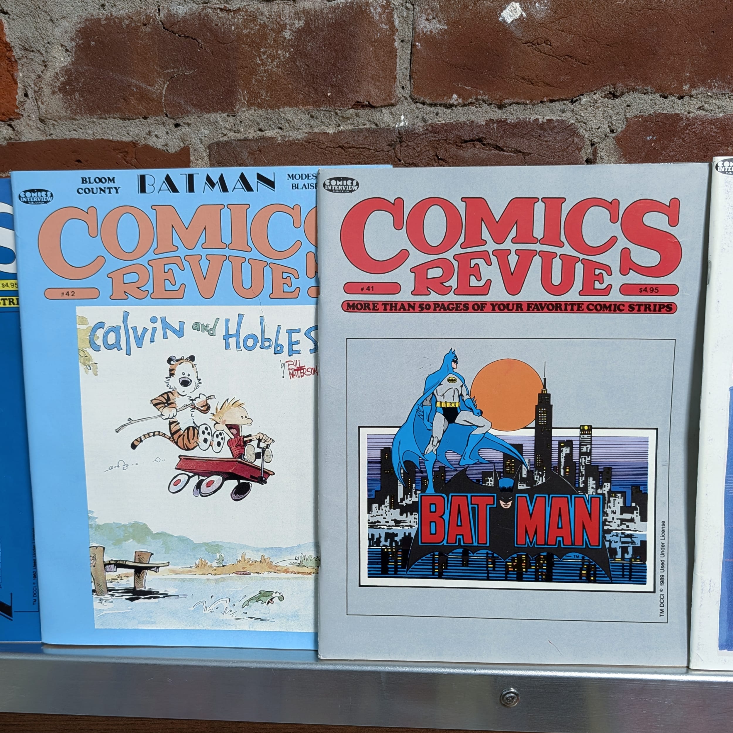 Batman 1989 Movie Magazine+Superman Comic Lot+Comics Revue+Marvelman+Scene