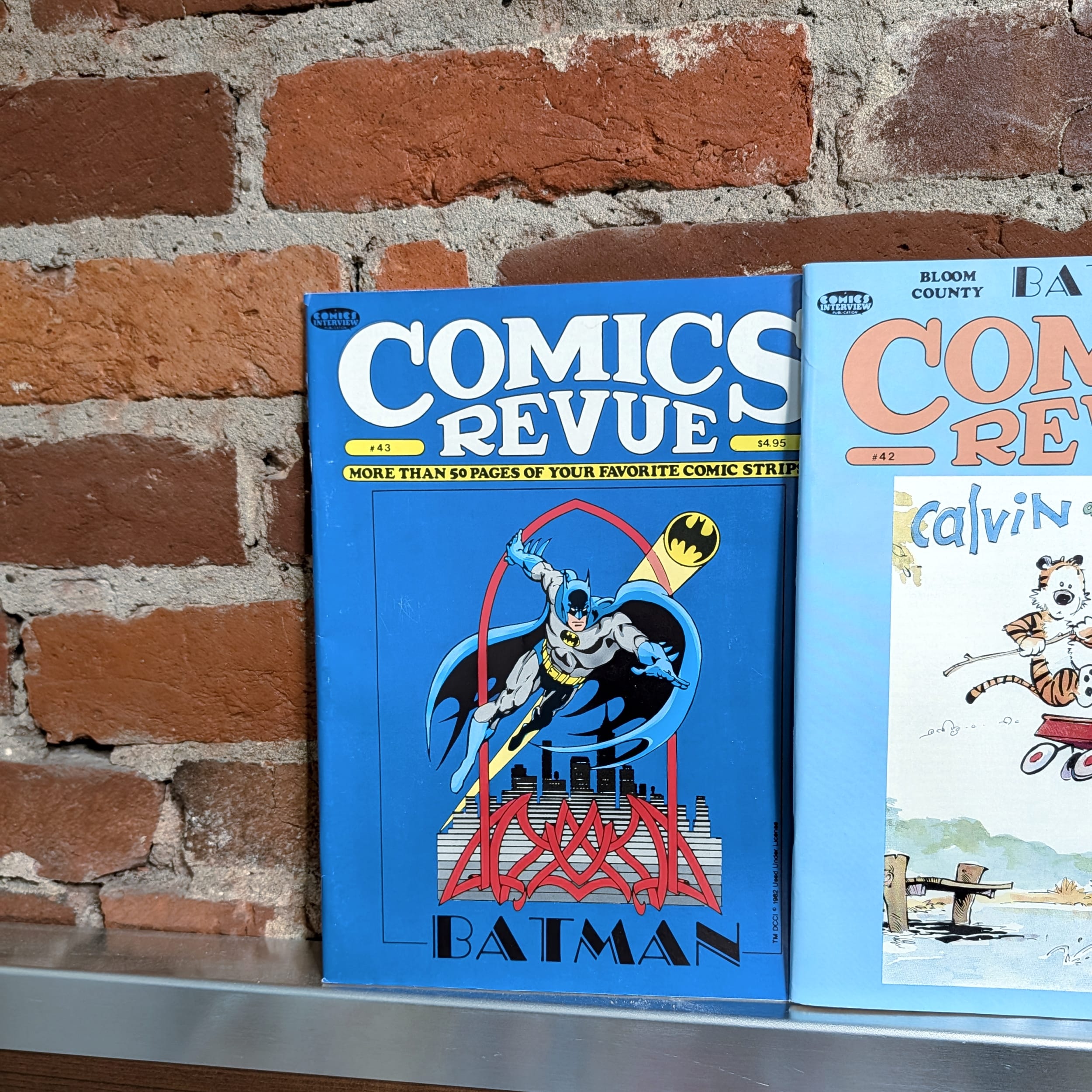Batman 1989 Movie Magazine+Superman Comic Lot+Comics Revue+Marvelman+Scene