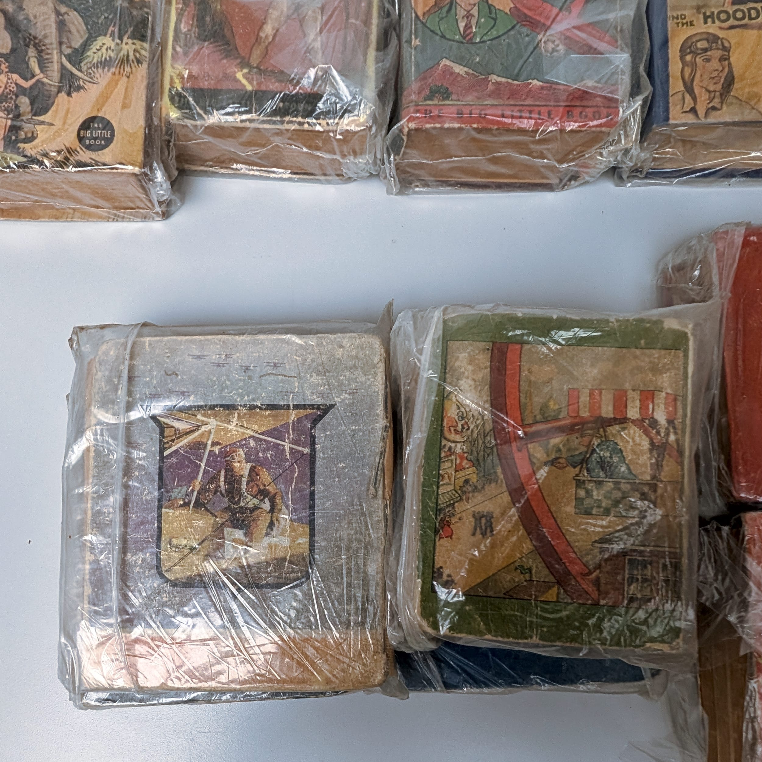 Big Little Books Lot: Dick Tracy+Tarzan+Lone Ranger+Tailspin Tommy+Skeezix