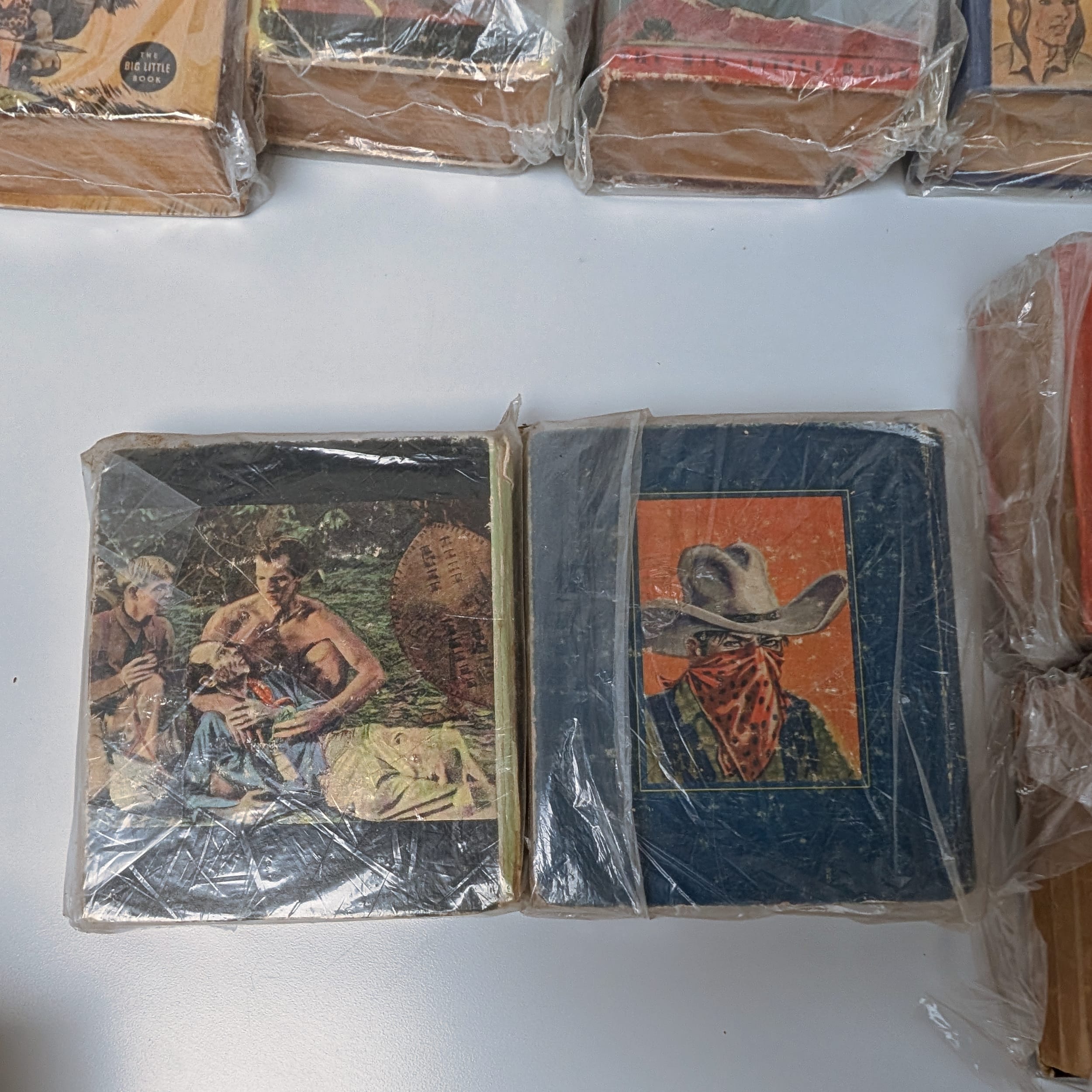 Big Little Books Lot: Dick Tracy+Tarzan+Lone Ranger+Tailspin Tommy+Skeezix