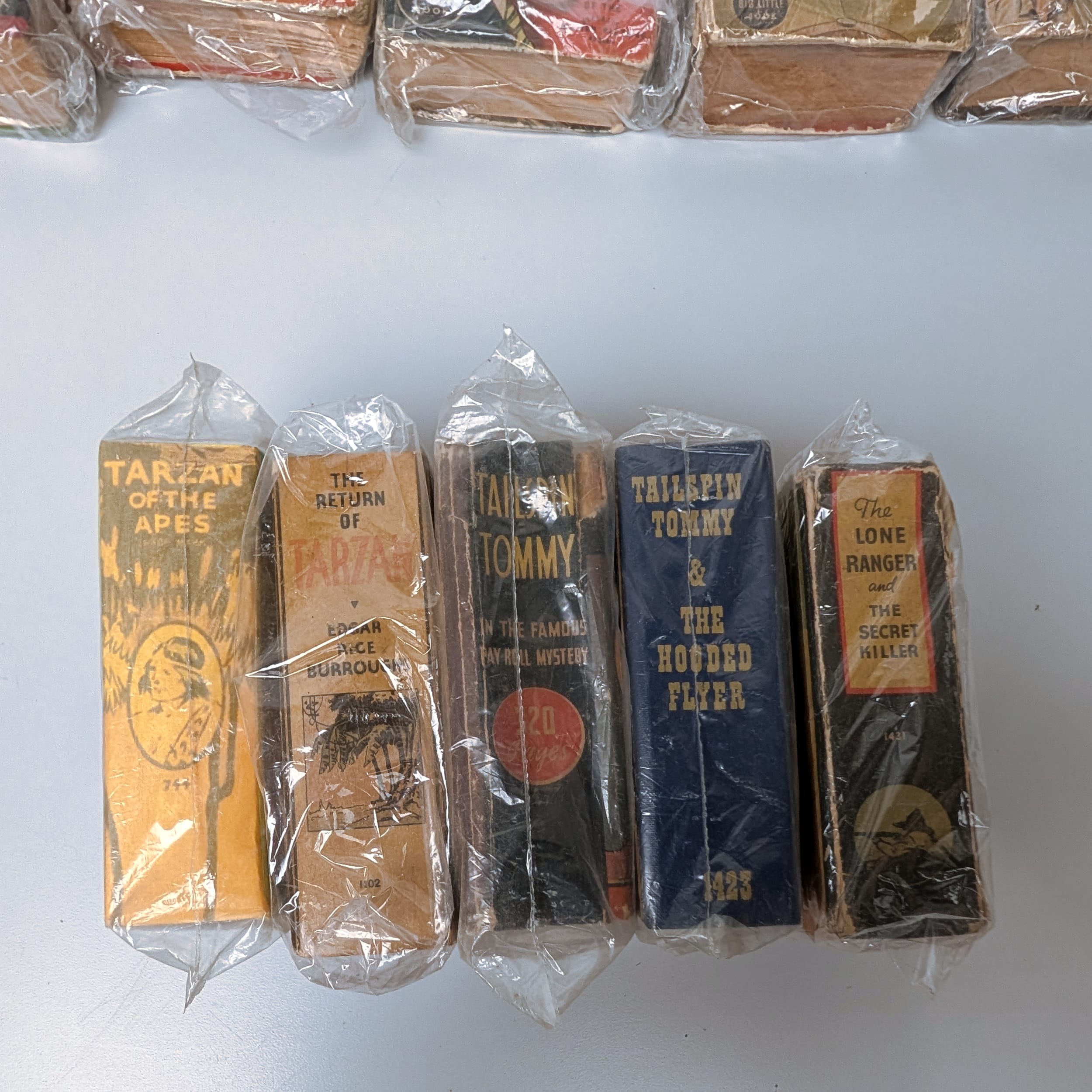 Big Little Books Lot: Dick Tracy+Tarzan+Lone Ranger+Tailspin Tommy+Skeezix