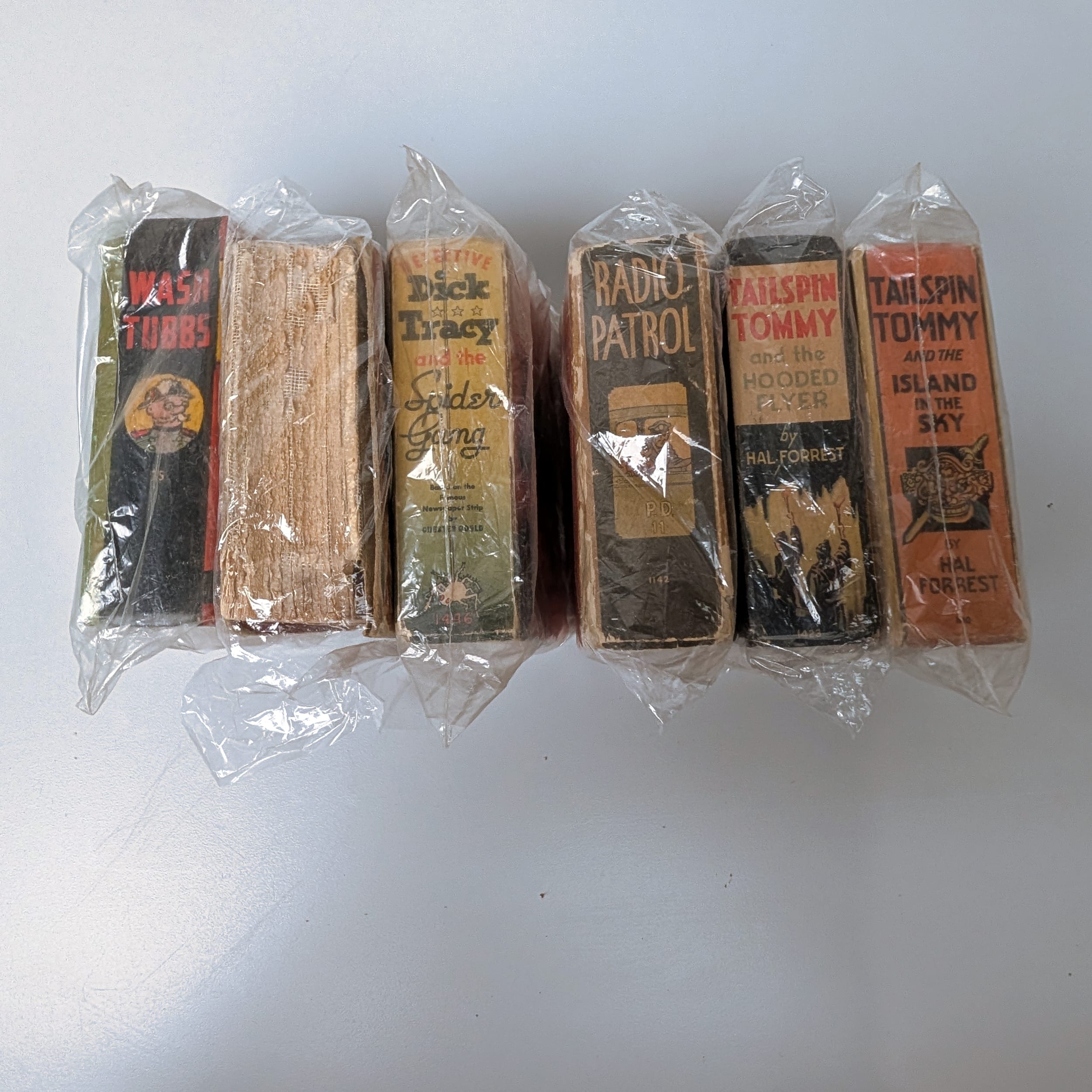 Big Little Books Lot: Dick Tracy+Tarzan+Lone Ranger+Tailspin Tommy+Skeezix
