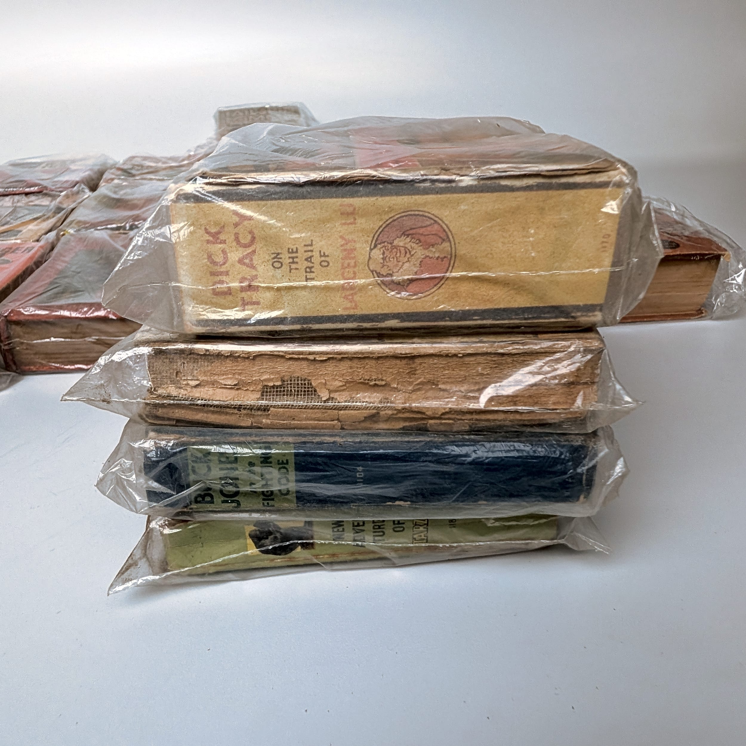 Big Little Books Lot: Dick Tracy+Tarzan+Lone Ranger+Tailspin Tommy+Skeezix