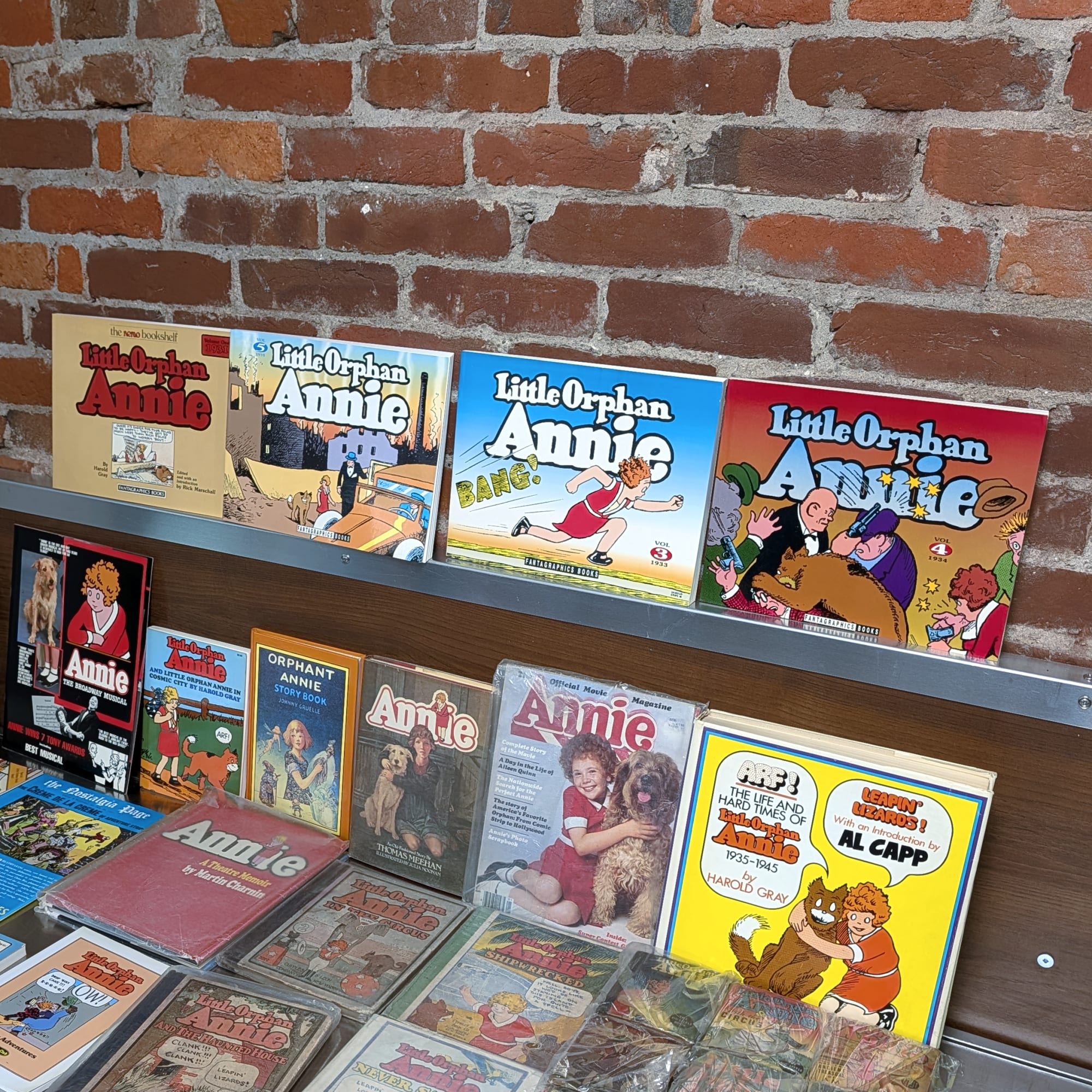 Little Orphan Annie Comic Lot+Fantagraphics+Big Little Books+HC+Magazine+Gray