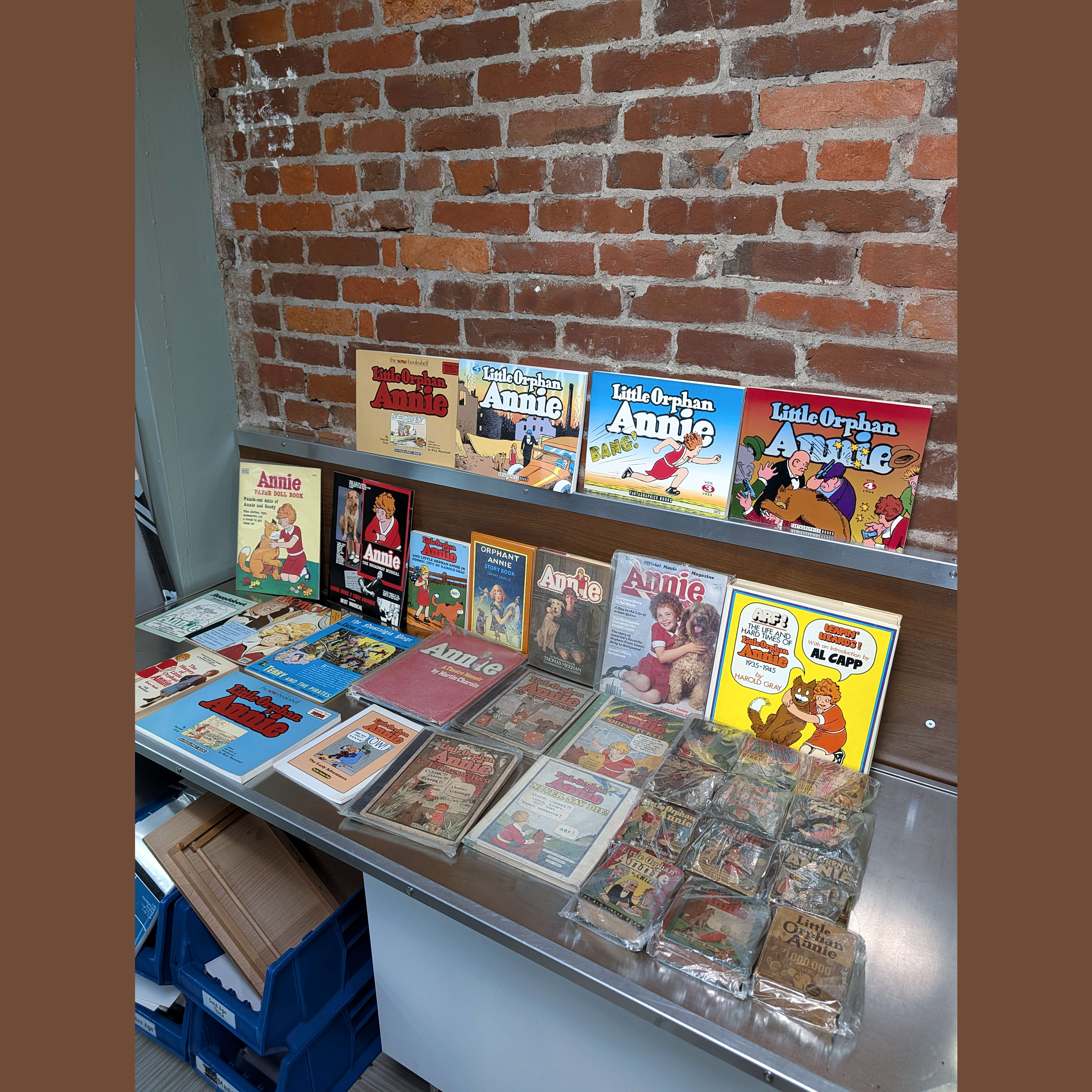 Little Orphan Annie Comic Lot+Fantagraphics+Big Little Books+HC+Magazine+Gray