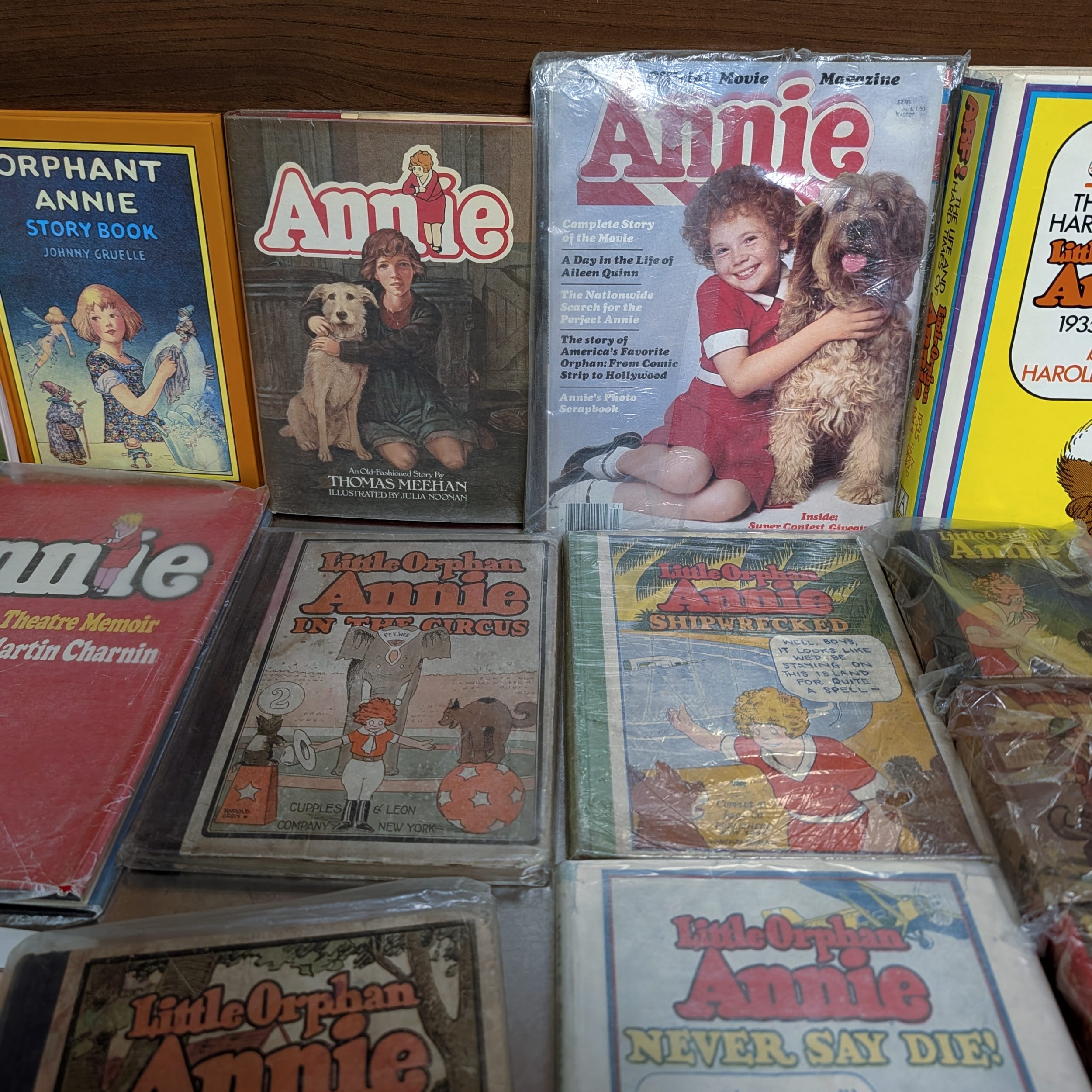 Little Orphan Annie Comic Lot+Fantagraphics+Big Little Books+HC+Magazine+Gray