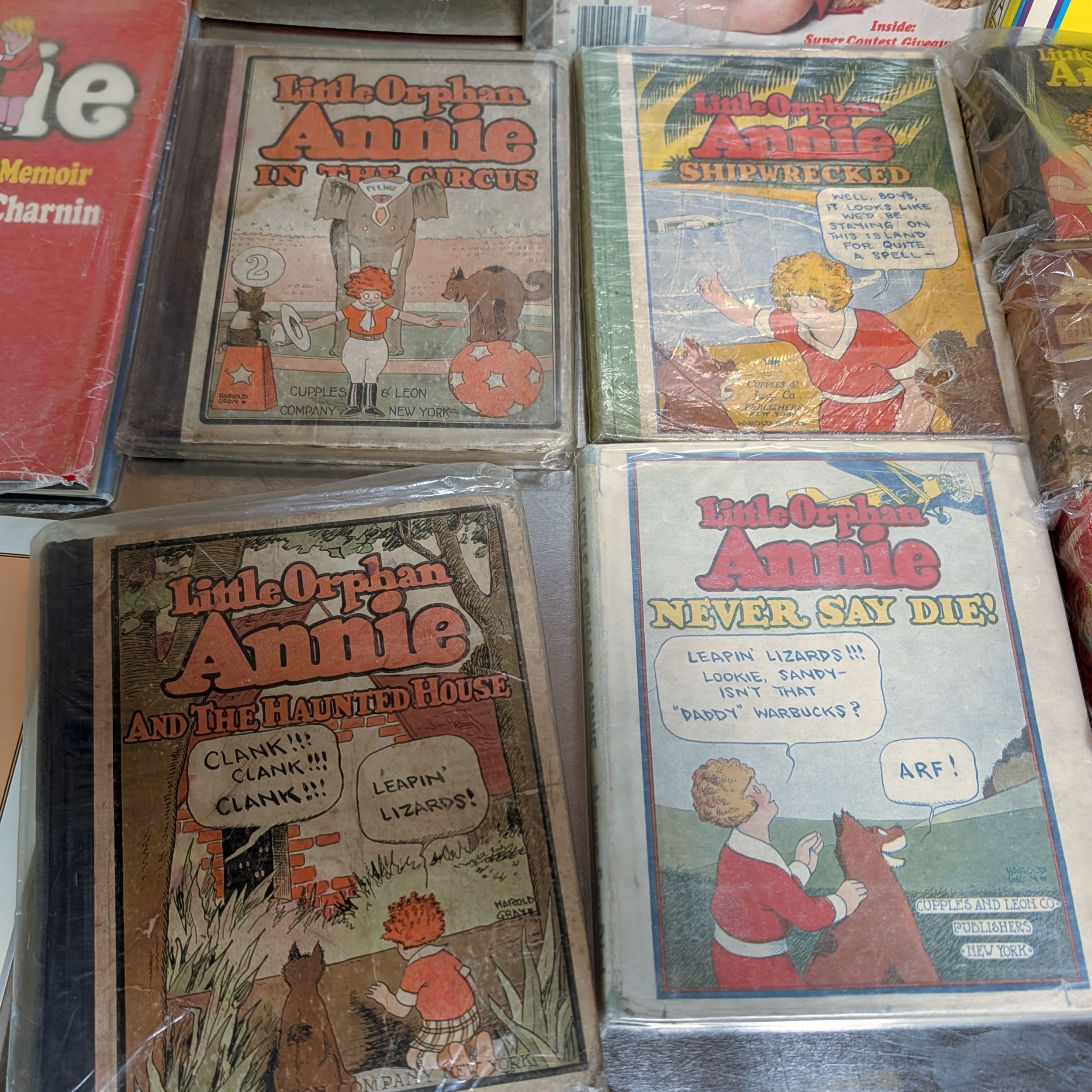 Little Orphan Annie Comic Lot+Fantagraphics+Big Little Books+HC+Magazine+Gray