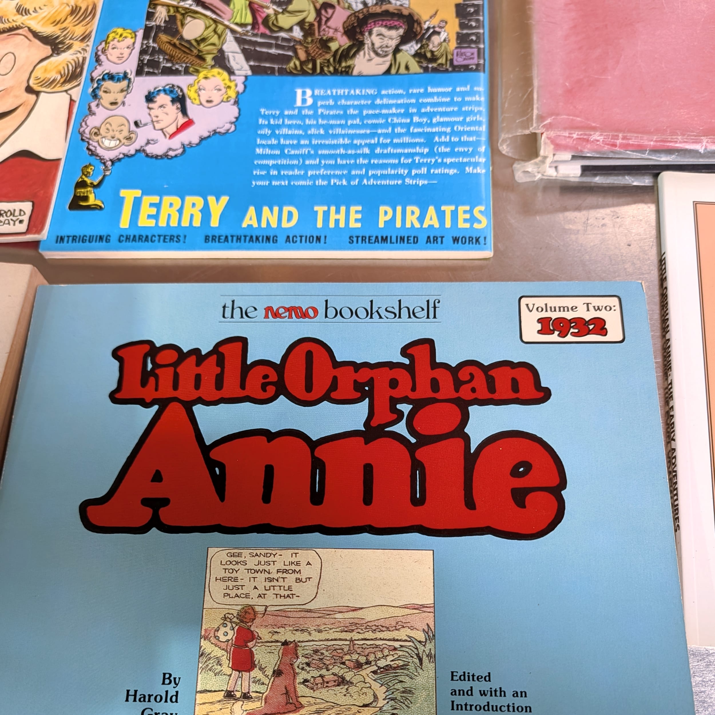 Little Orphan Annie Comic Lot+Fantagraphics+Big Little Books+HC+Magazine+Gray