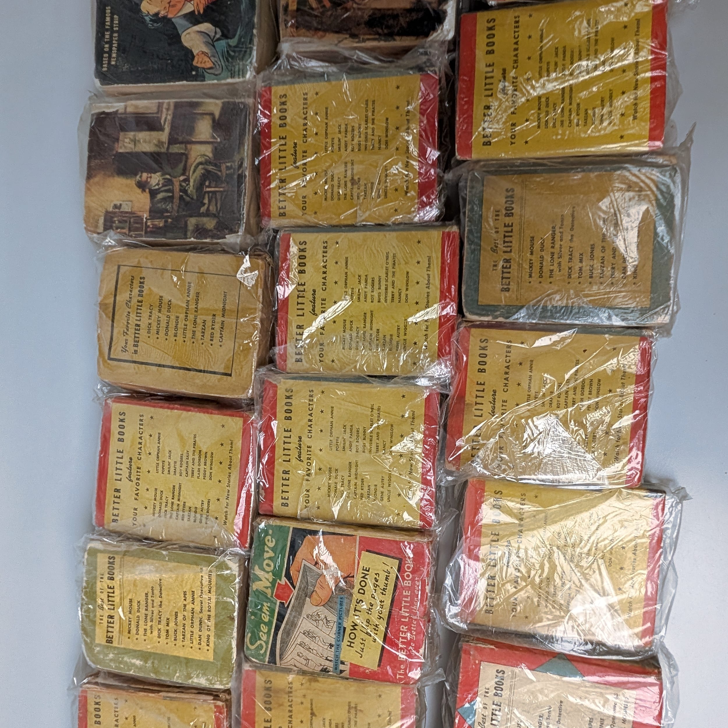 Vintage Better Little Books Lot+Tarzan+Flash Gordon+Popeye+Mandrake+G-Man+Terry