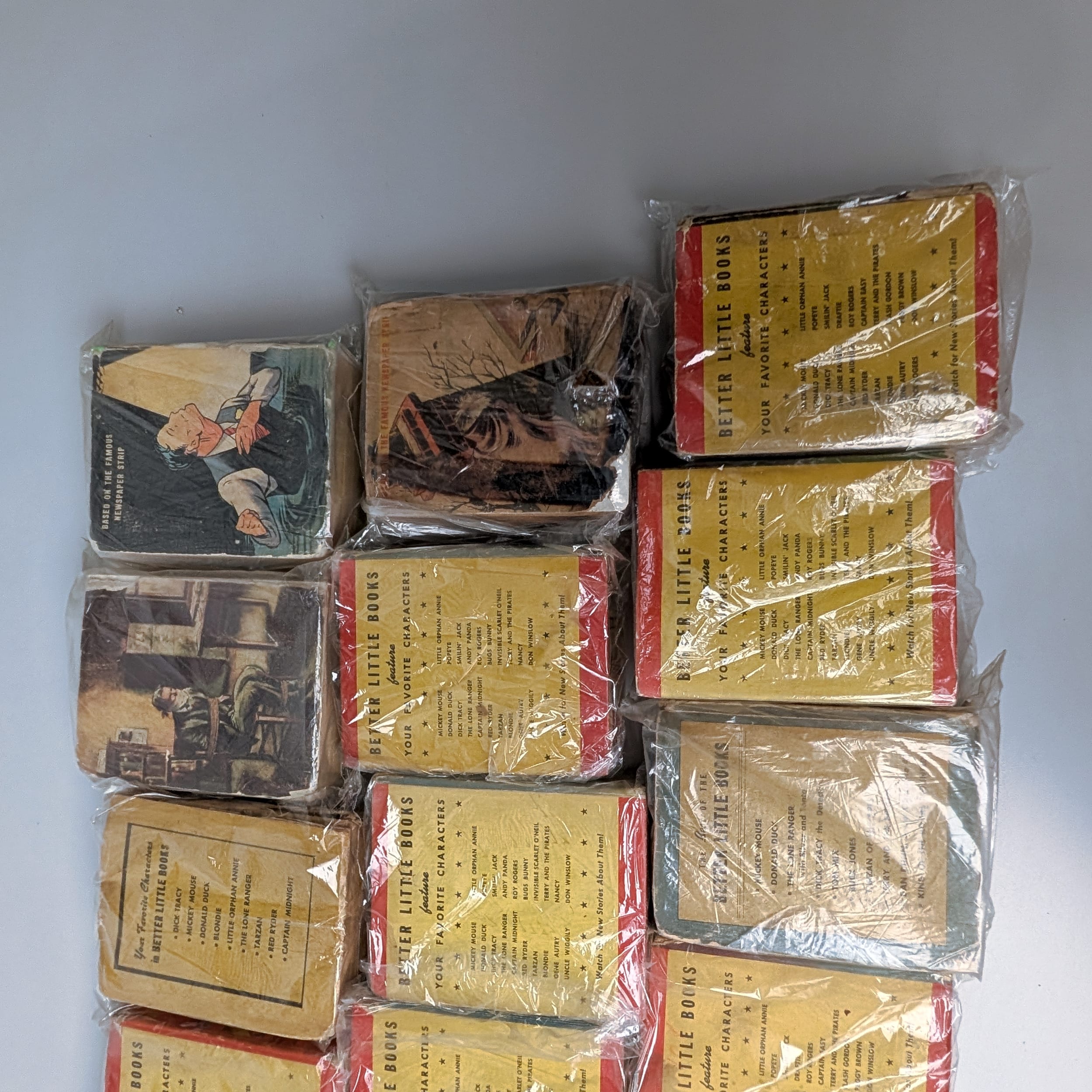 Vintage Better Little Books Lot+Tarzan+Flash Gordon+Popeye+Mandrake+G-Man+Terry