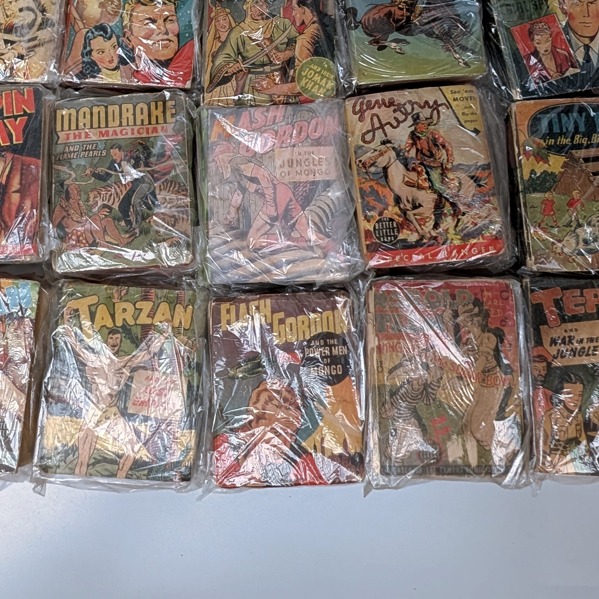 Vintage Better Little Books Lot+Tarzan+Flash Gordon+Popeye+Mandrake+G-Man+Terry