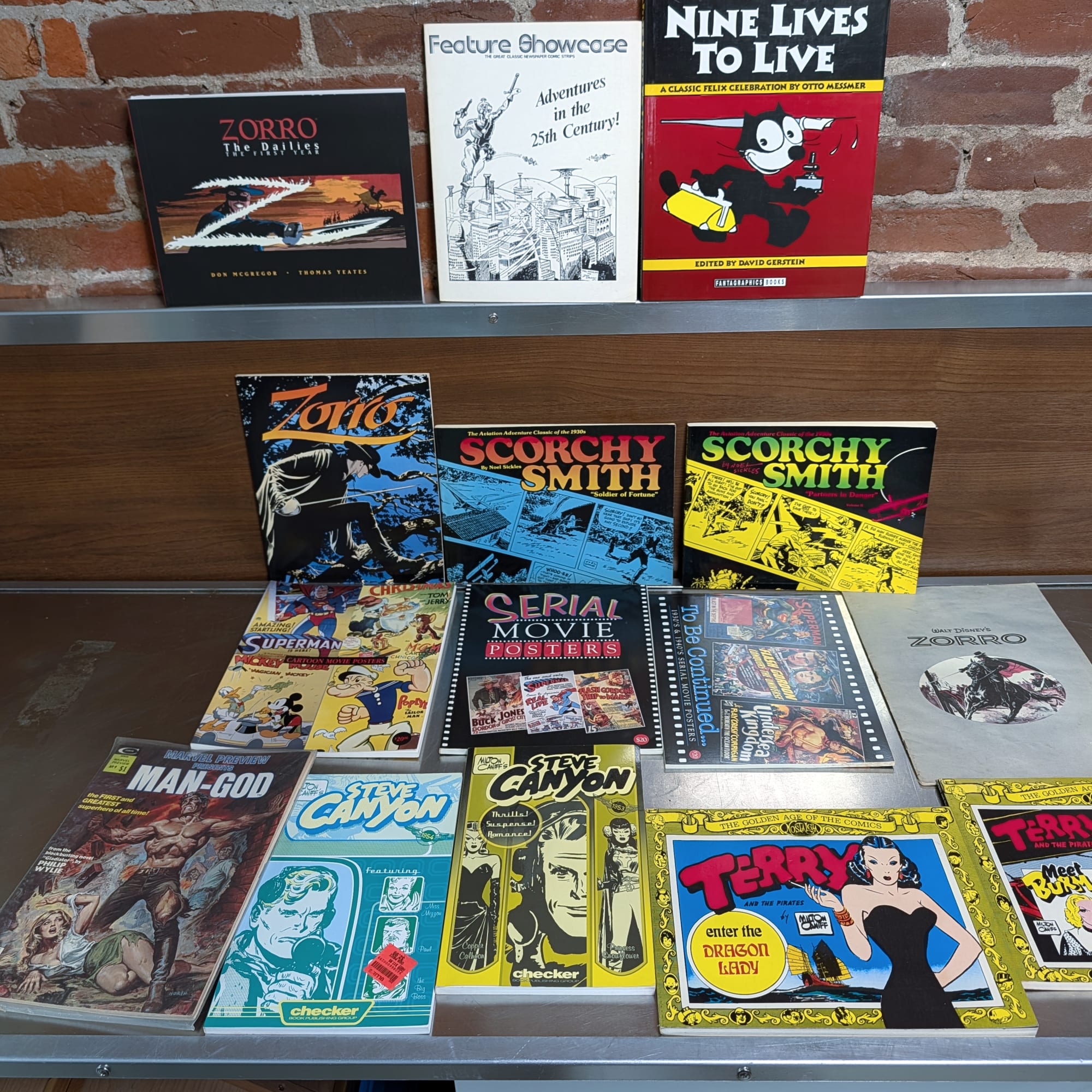 Milt Caniff Terry & Pirates+Steve Canyon Comic Lot+Zorro+Scorchy Smith+Felix