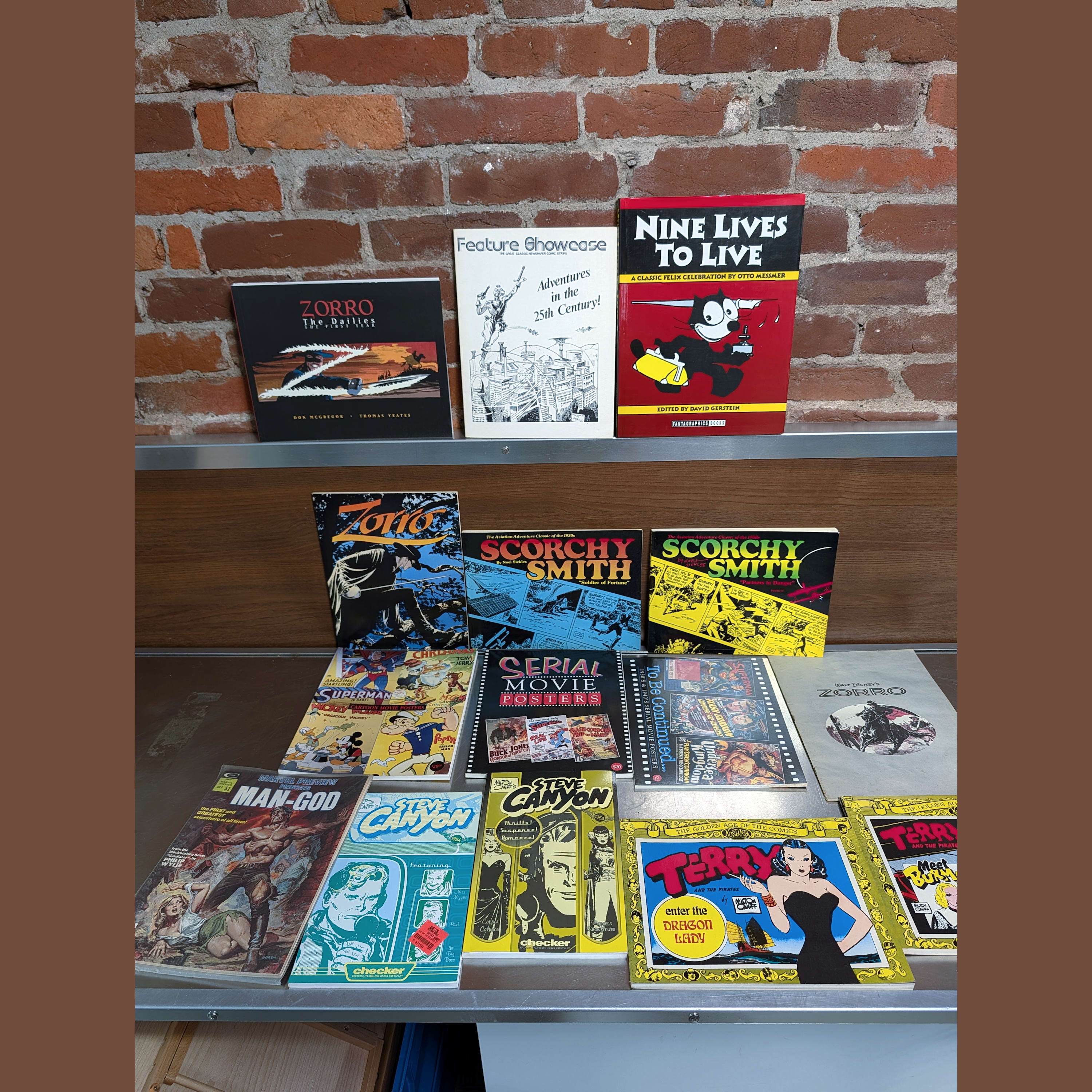 Milt Caniff Terry & Pirates+Steve Canyon Comic Lot+Zorro+Scorchy Smith+Felix