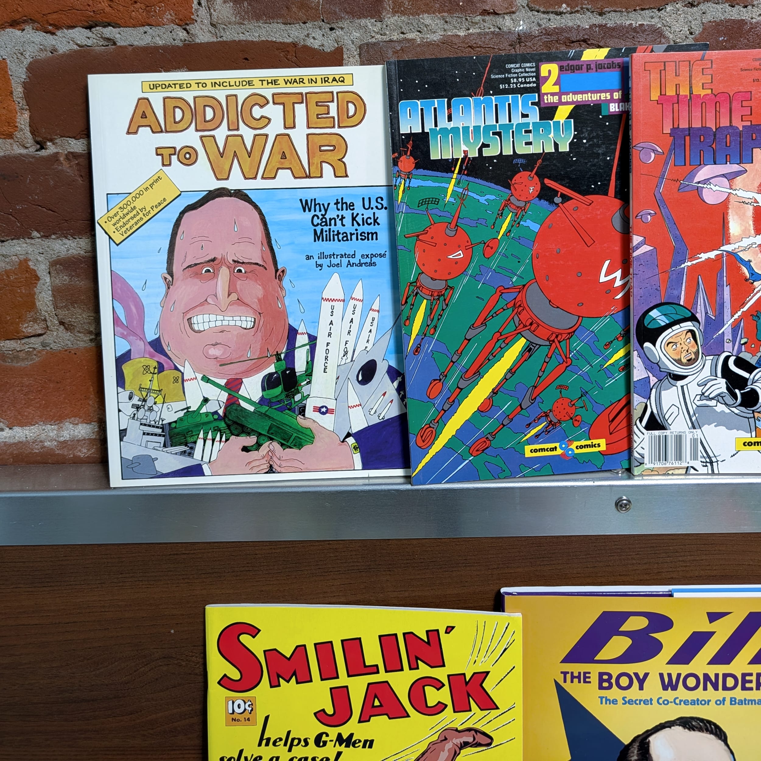 Vintage Comic Graphic Novel Lot:Peanuts+Lil Abner+Mandrake+Gasoline Alley+Bill