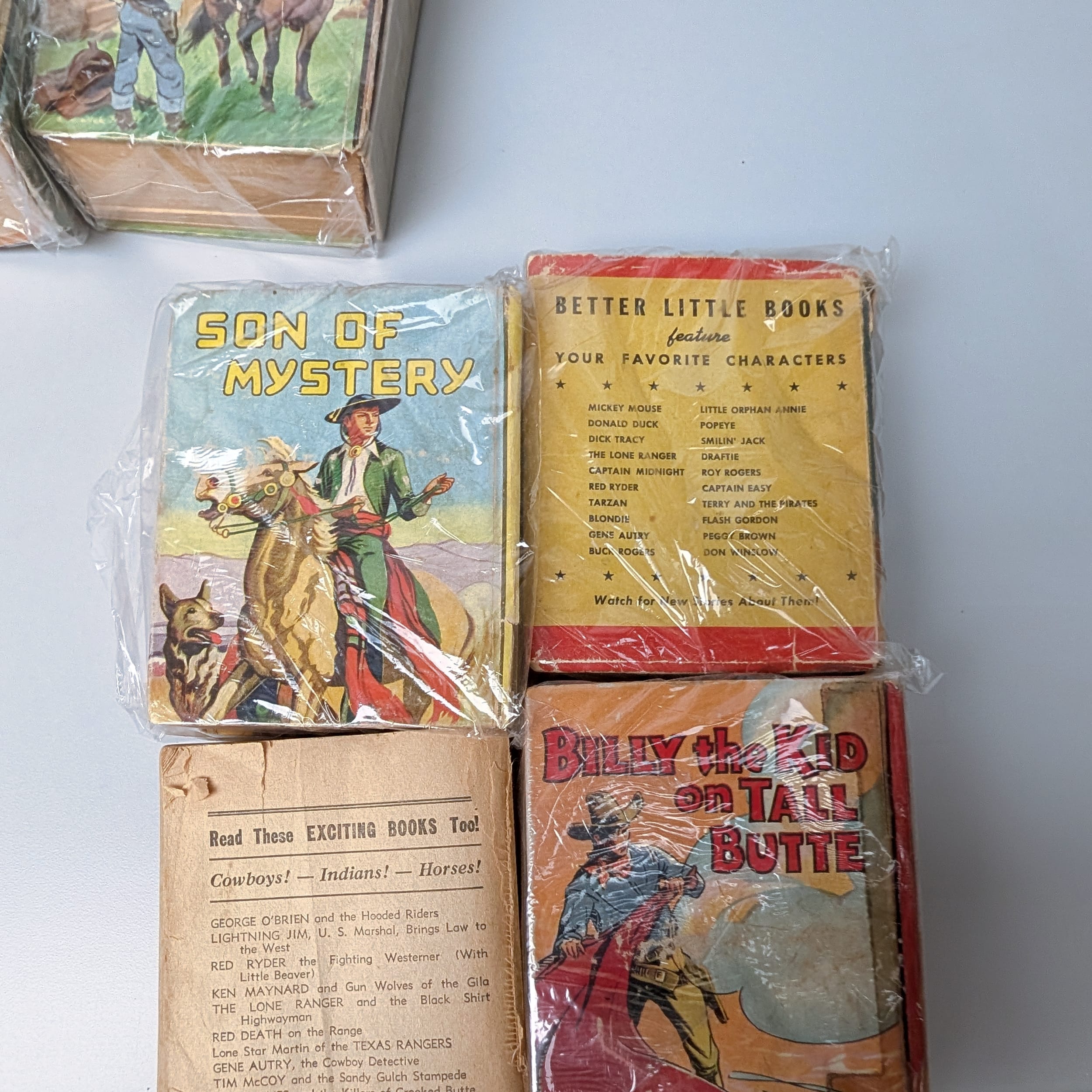 Vintage Big Little Books Lot+Lone Ranger+Dick Tracy+Tarzan+Popeye+Roy Rogers