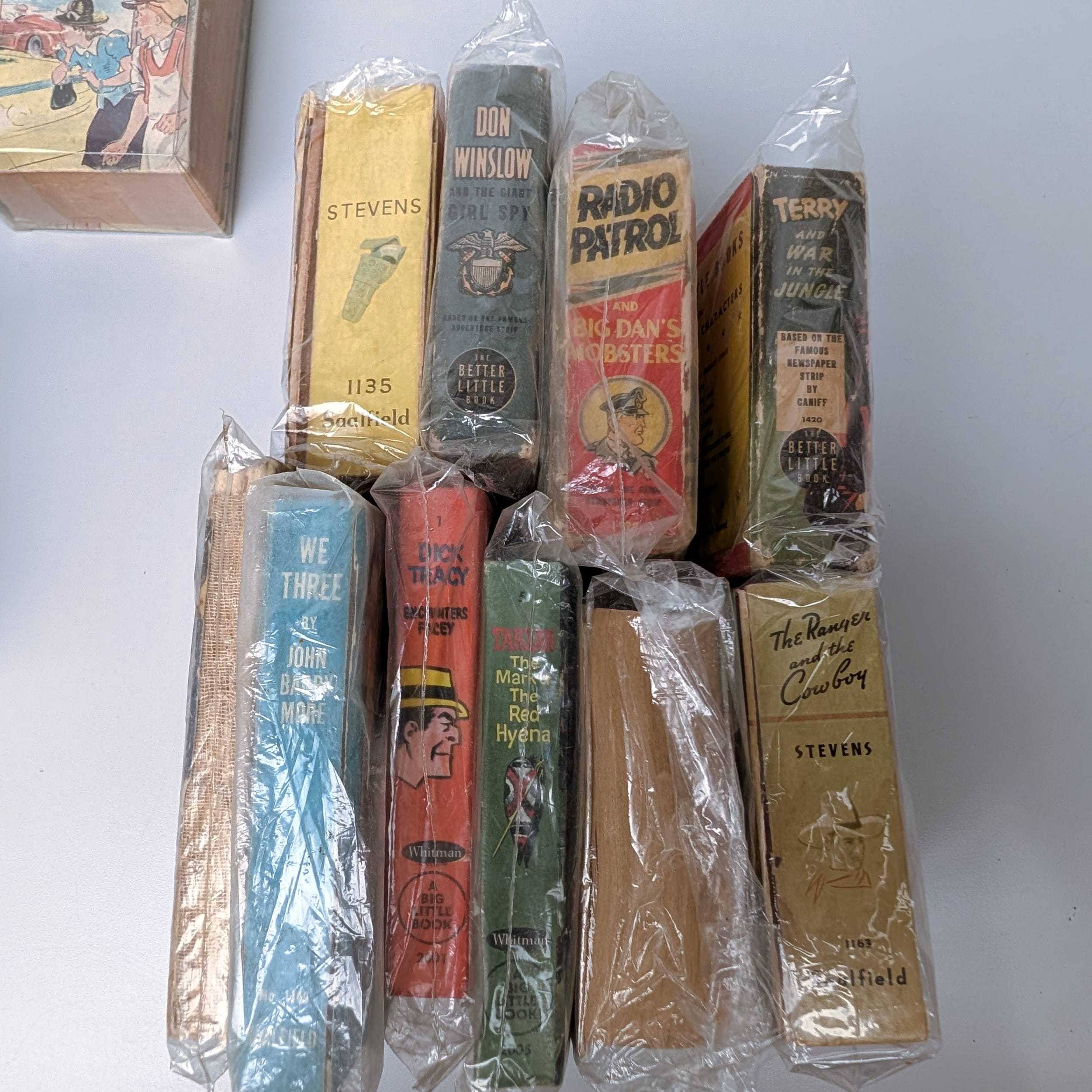 Vintage Big Little Books Lot+Lone Ranger+Dick Tracy+Tarzan+Popeye+Roy Rogers