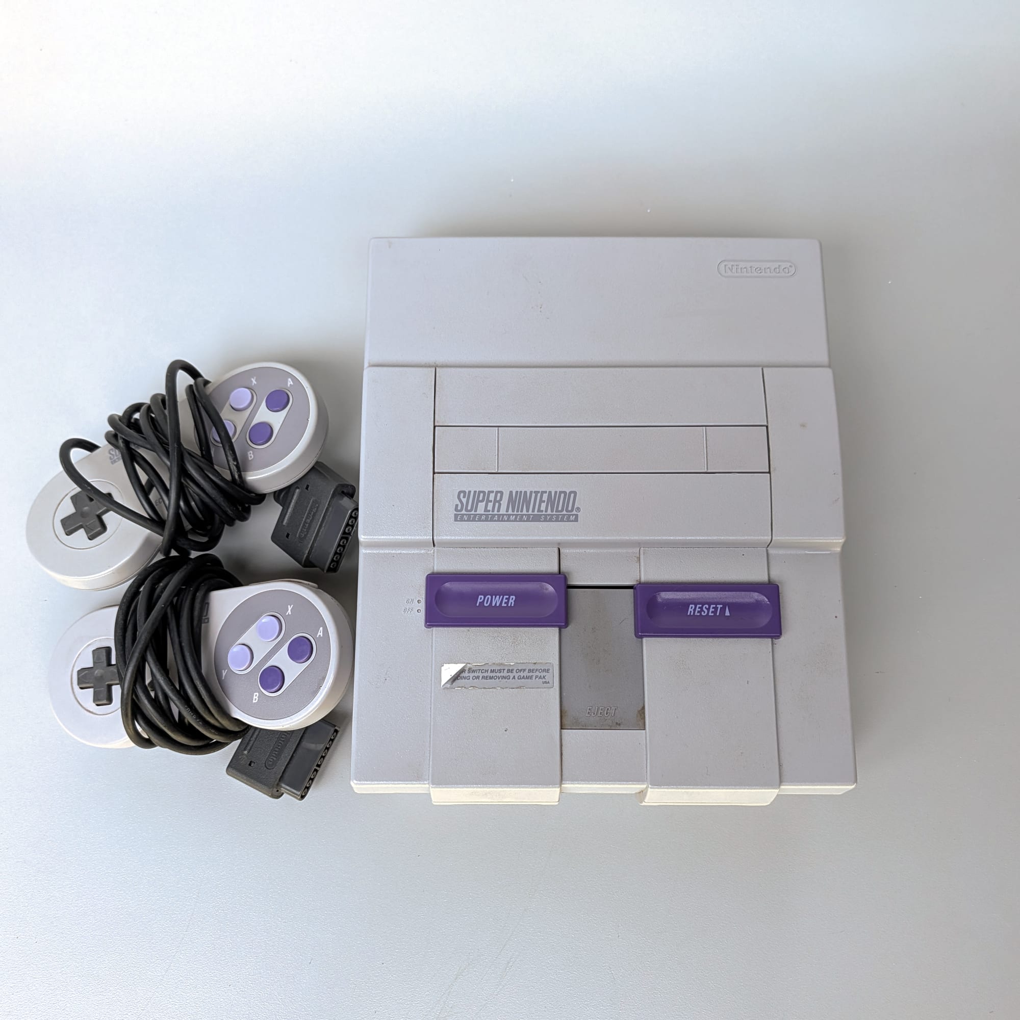 Super Nintendo SNES SNS-001 OEM Console+Controller Parts/Repair AS IS 🎮