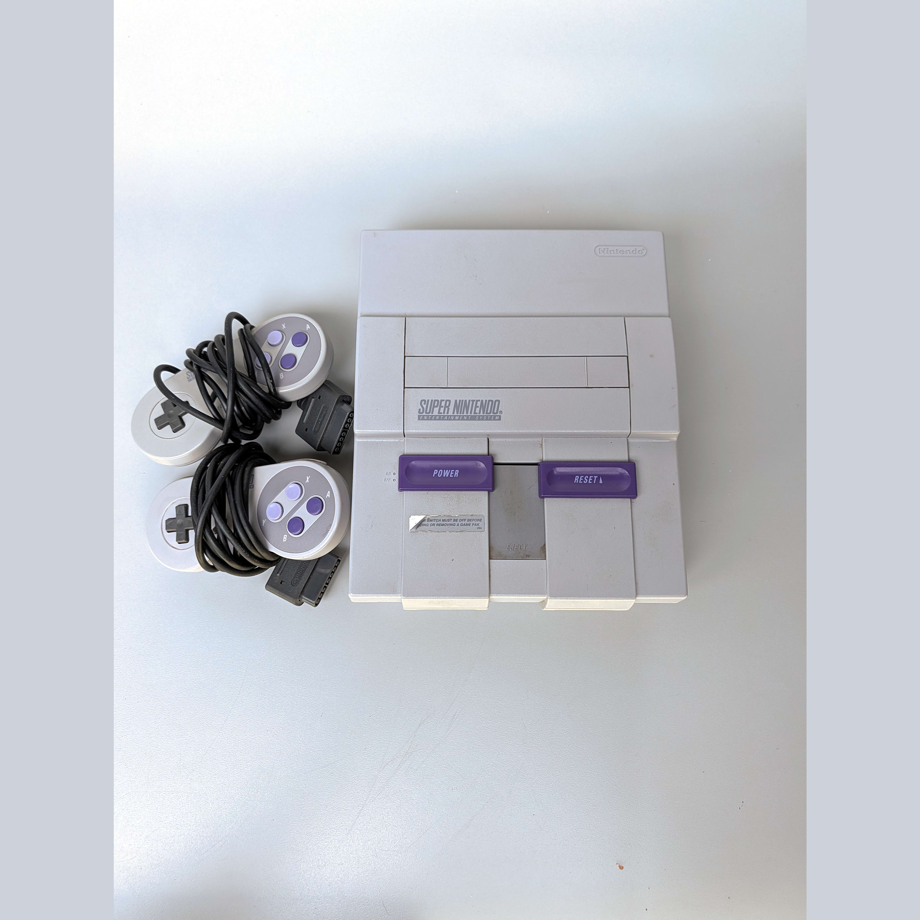 Super Nintendo SNES SNS-001 OEM Console+Controller Parts/Repair AS IS 🎮