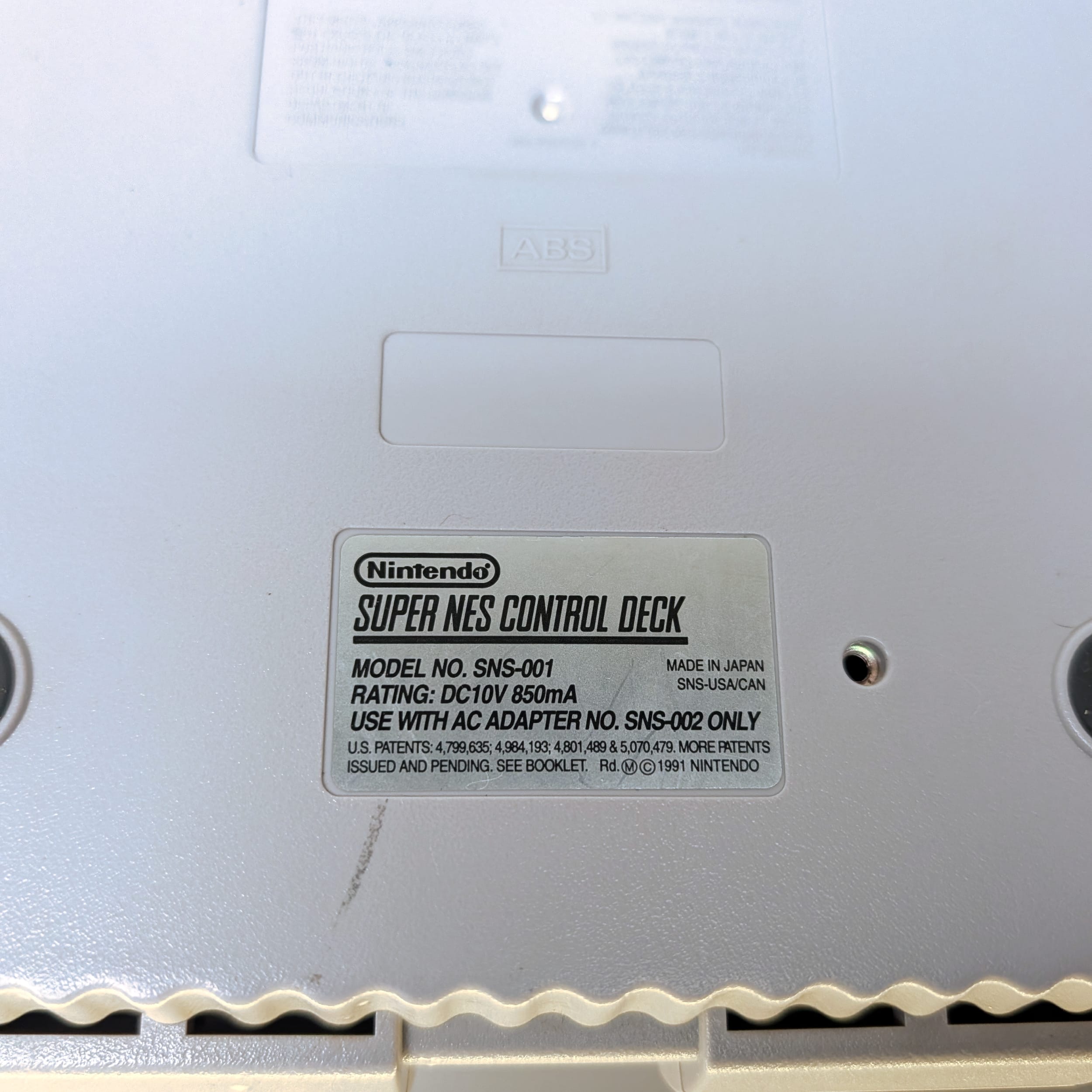 Super Nintendo SNES SNS-001 OEM Console+Controller Parts/Repair AS IS 🎮