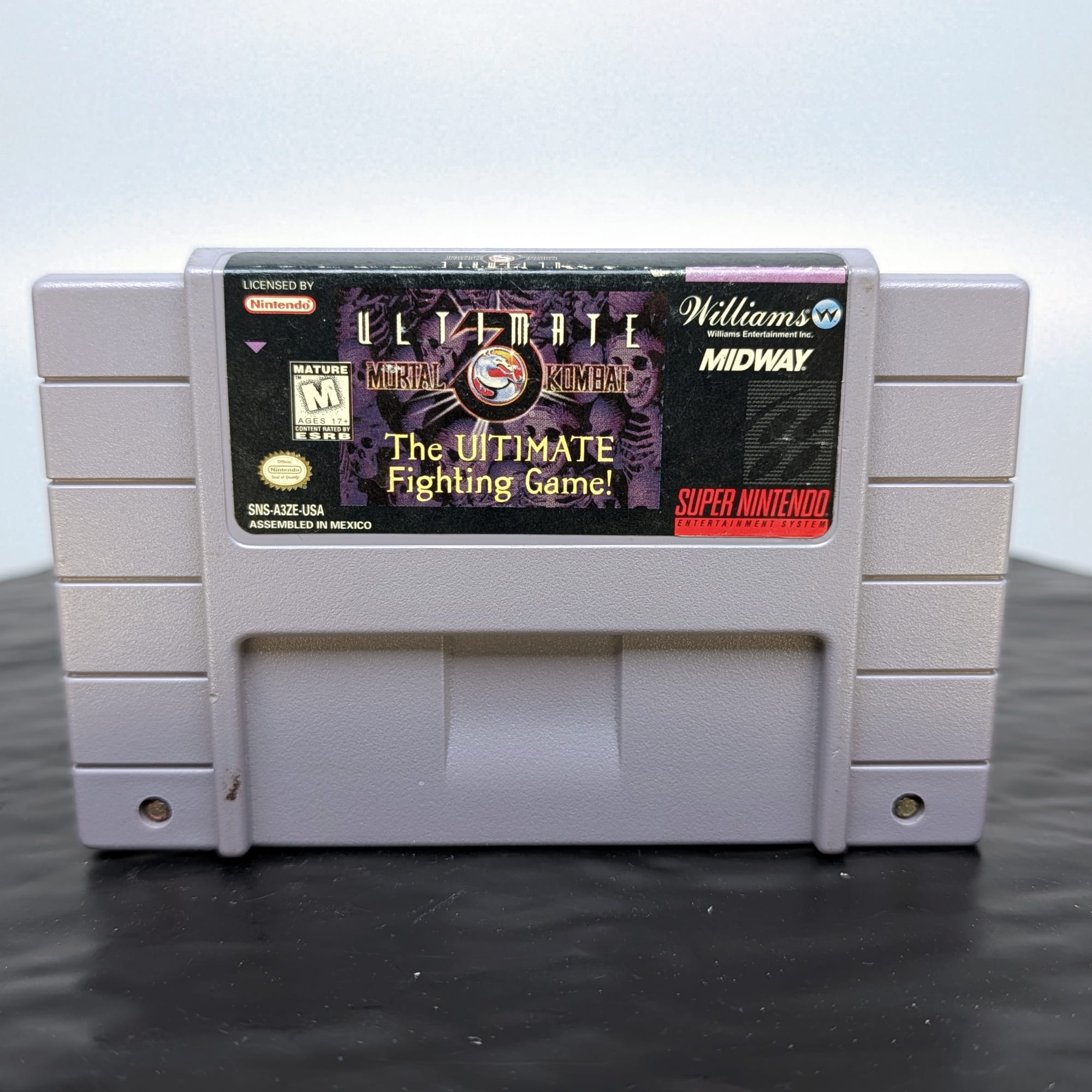 Ultimate Mortal Kombat 3 SNES Super Nintendo 1996 Cartridge SNS-A3ZE-USA 🎮
