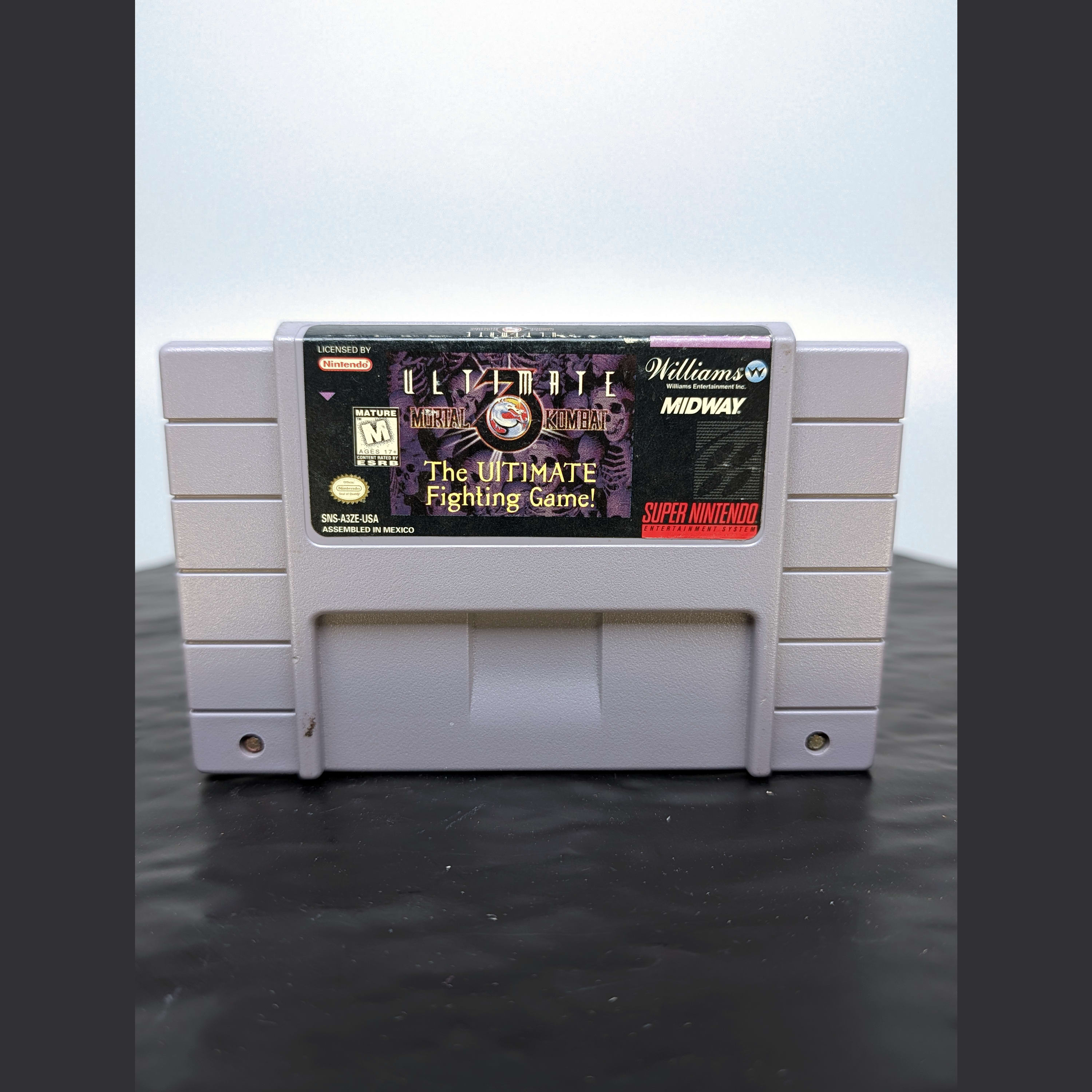 Ultimate Mortal Kombat 3 SNES Super Nintendo 1996 Cartridge SNS-A3ZE-USA 🎮