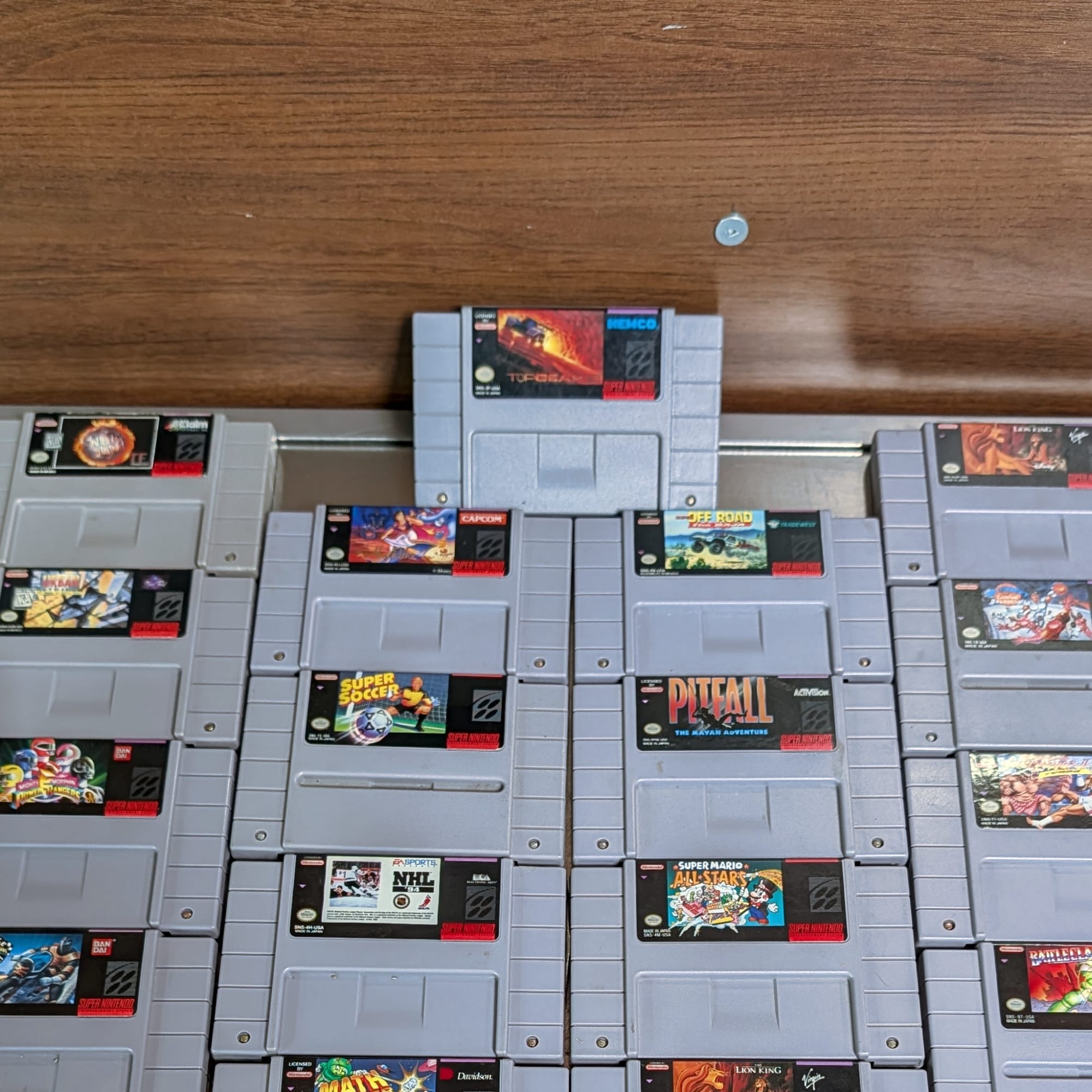 SNES Super Nintendo 29 Game Lot+Mario World+All-Stars+MK3+SF2 Turbo+Doom