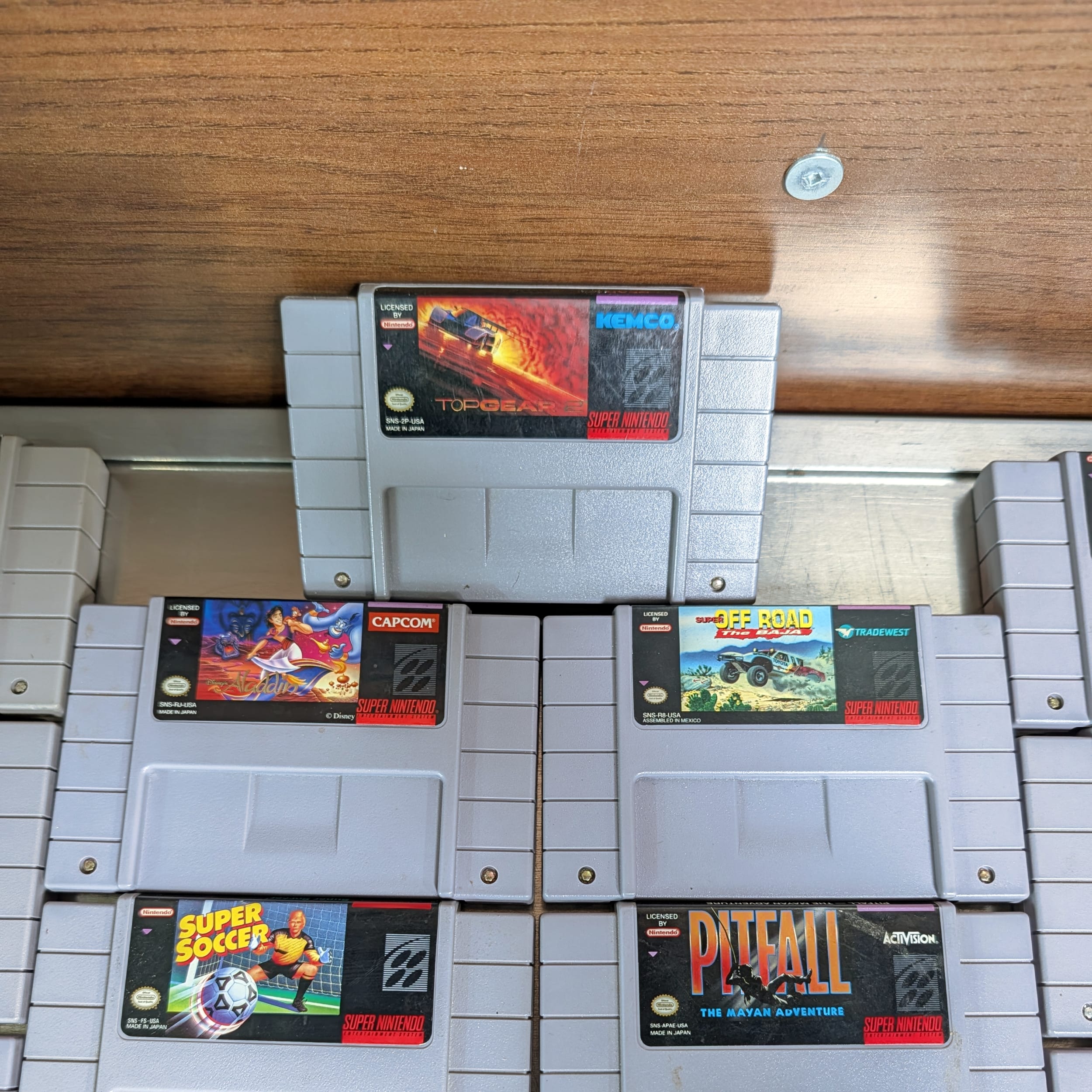 SNES Super Nintendo 29 Game Lot+Mario World+All-Stars+MK3+SF2 Turbo+Doom