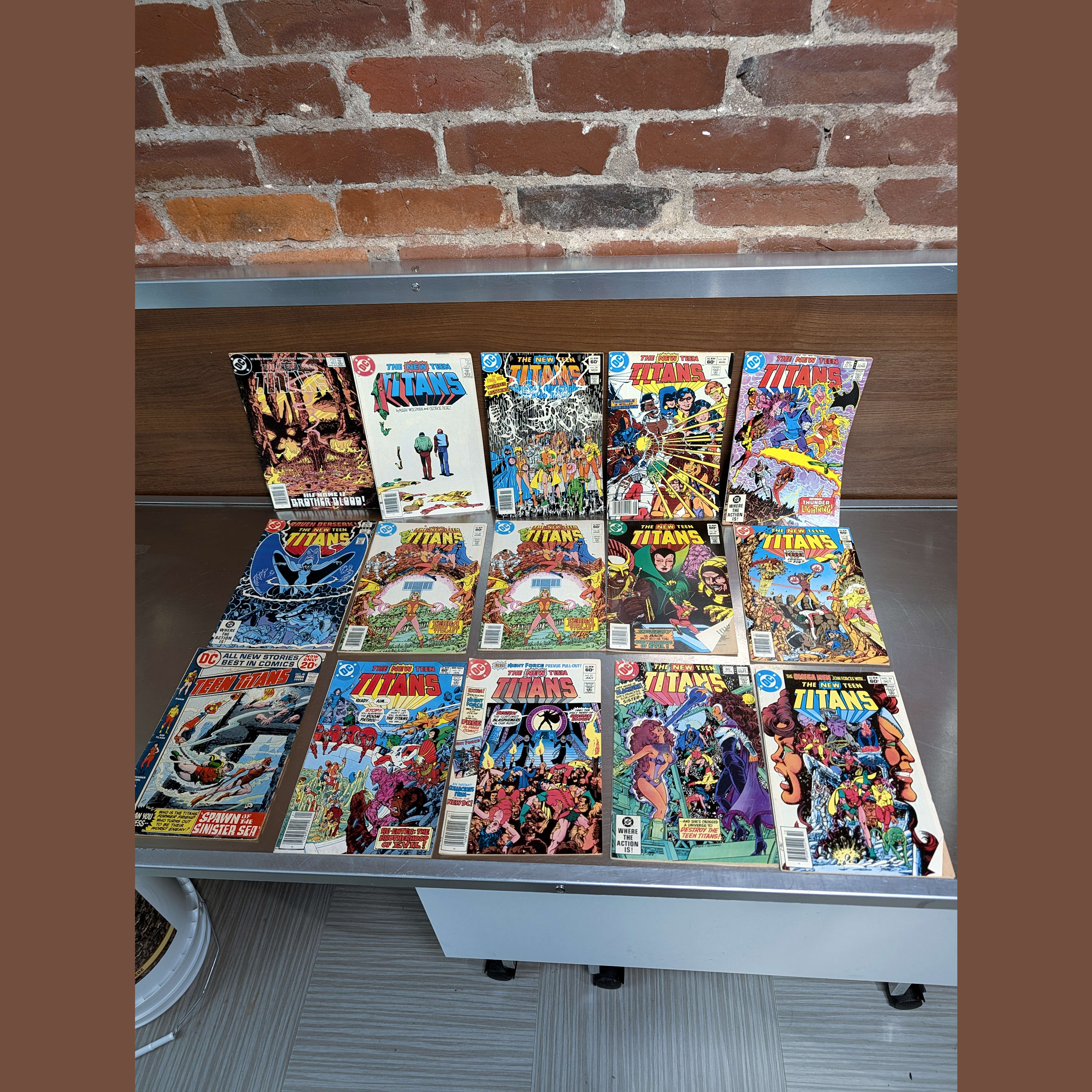 New Teen Titans Comic Lot DC Wolfman+Perez+Deathstroke+Raven+Brother Blood