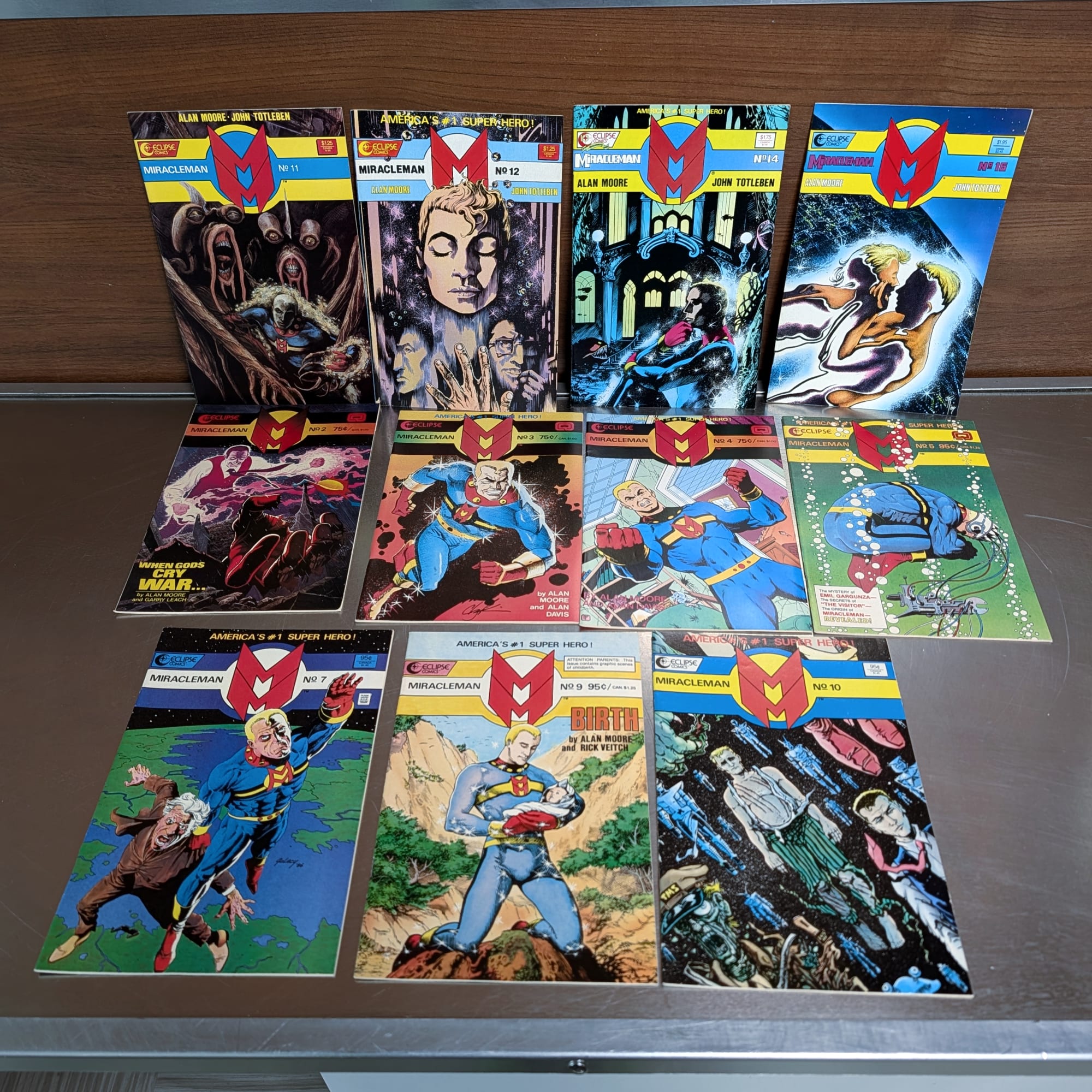 Miracleman Eclipse Comics Lot Alan Moore Run #2+3+4+5+7+9+10+11+12+13+14