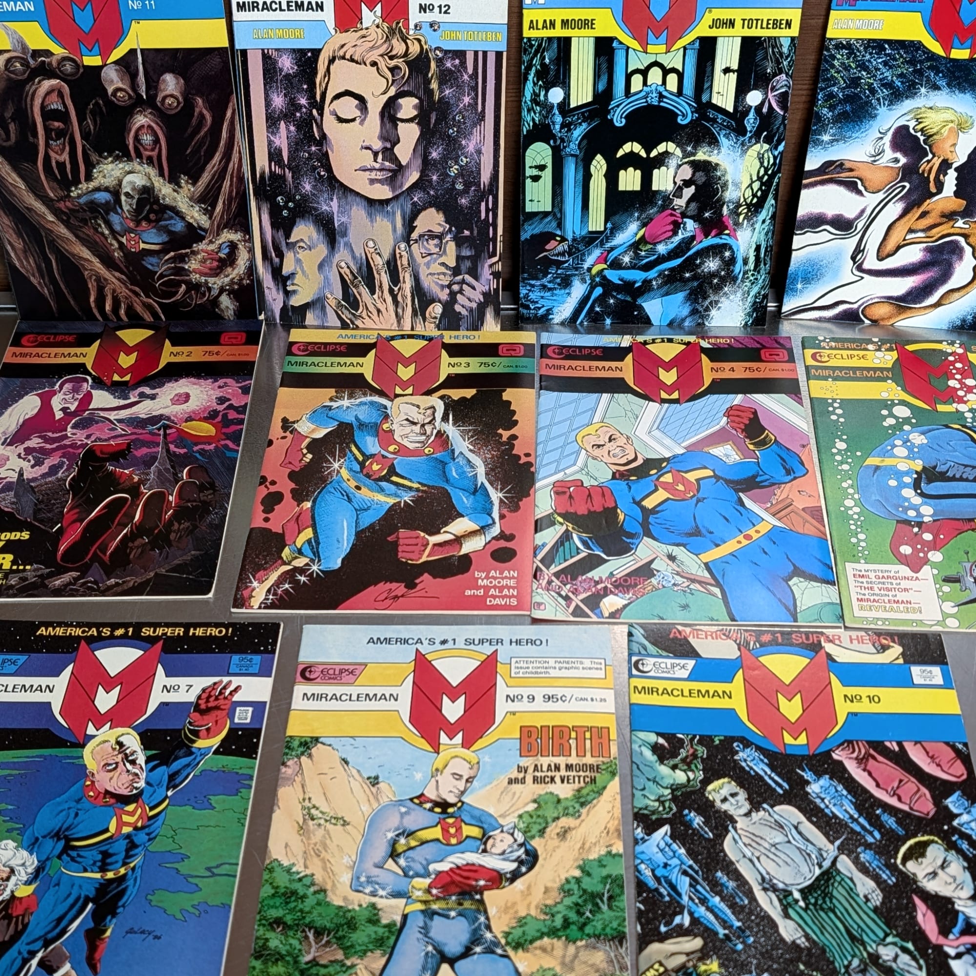 Miracleman Eclipse Comics Lot Alan Moore Run #2+3+4+5+7+9+10+11+12+13+14