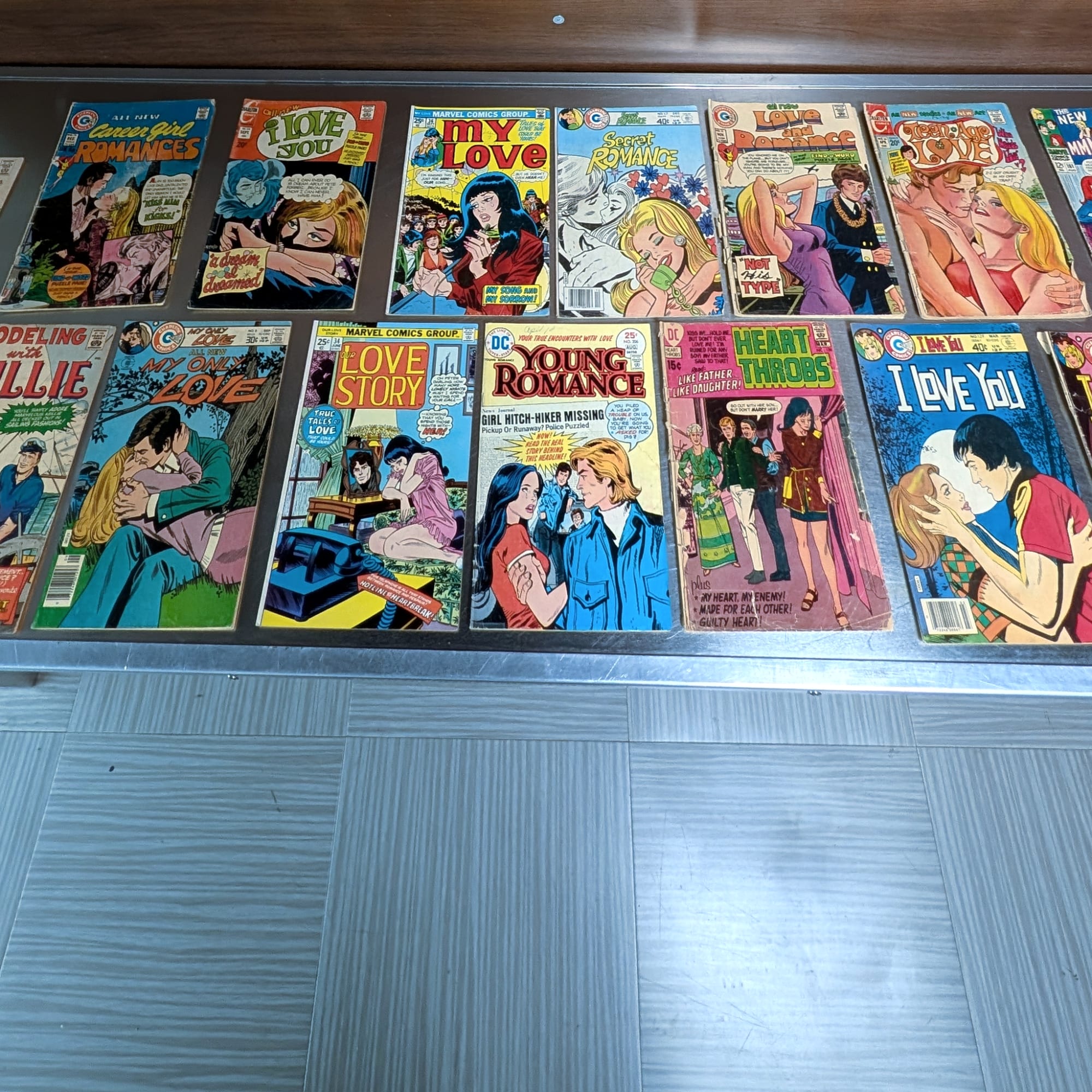 Marvel DC Charlton Romance Comic Lot My Love+I Love You+Heart Throbs+Millie
