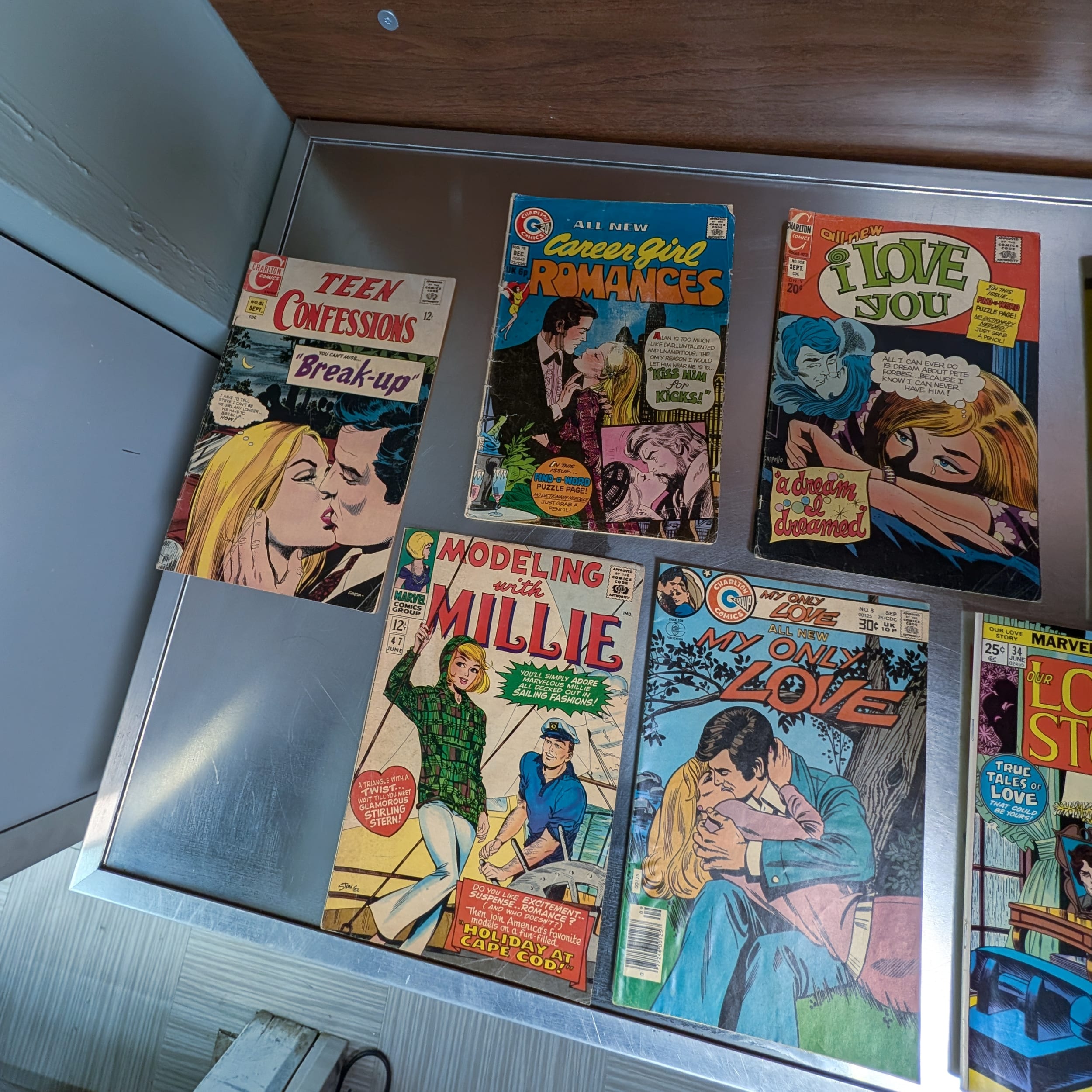 Marvel DC Charlton Romance Comic Lot My Love+I Love You+Heart Throbs+Millie