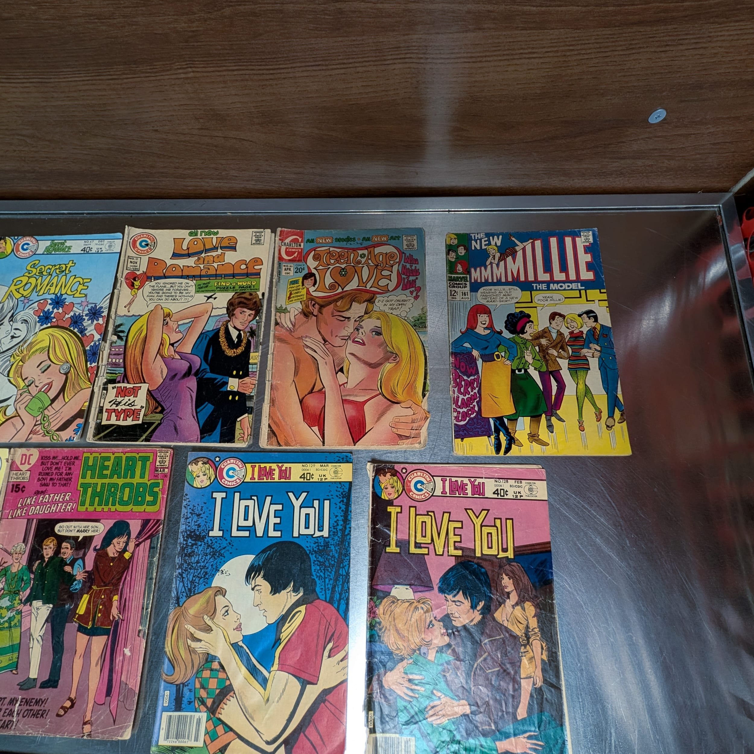 Marvel DC Charlton Romance Comic Lot My Love+I Love You+Heart Throbs+Millie