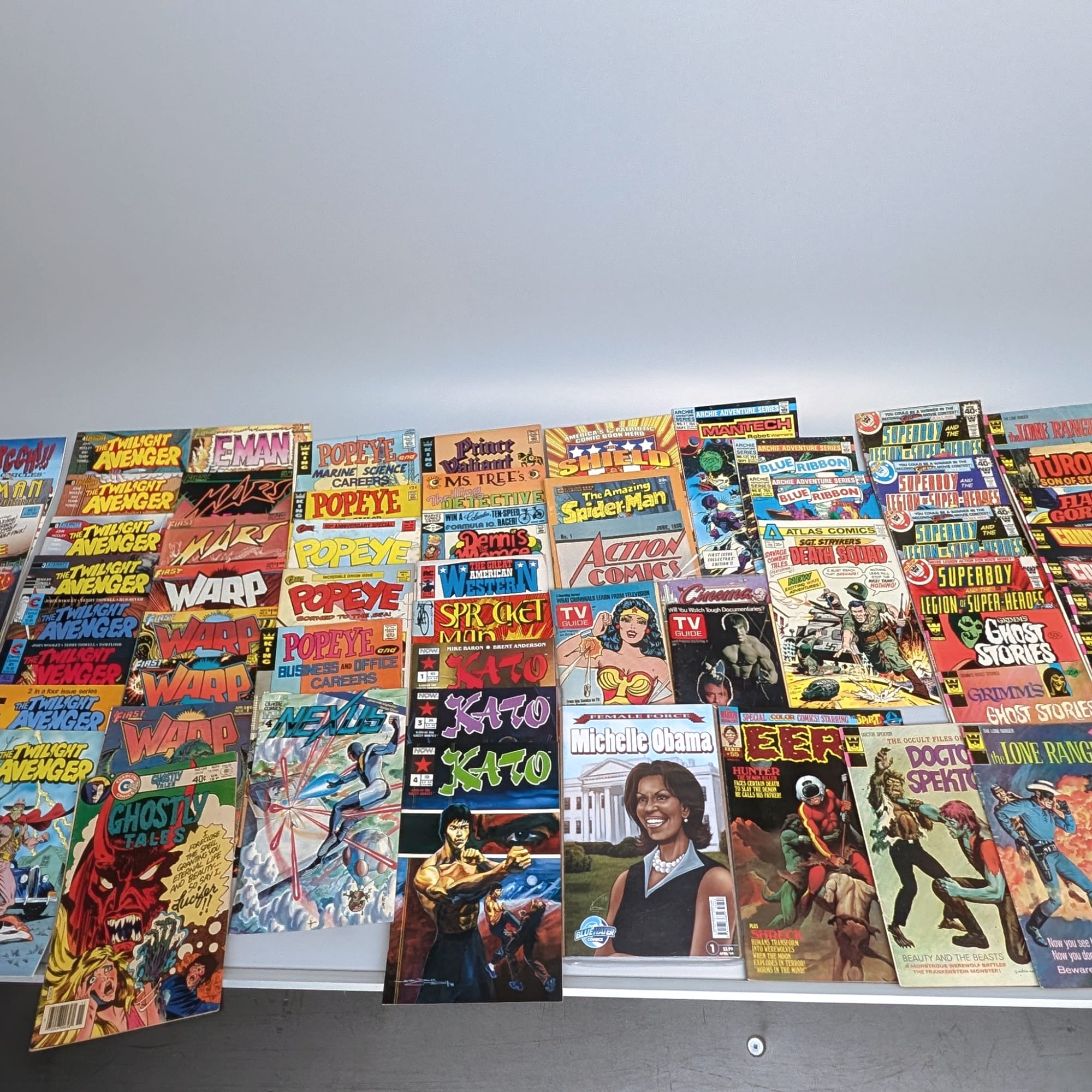 Comic Book Lot Vintage DC+Marvel+Archie+Spider-Man+Action+Popeye+Lone Ranger