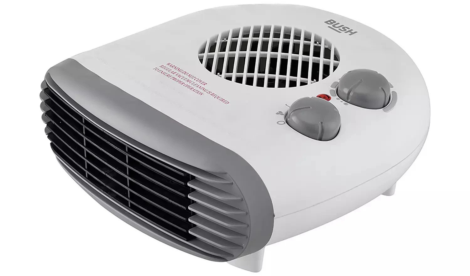 Bush 2kW Flat Fan Heater (OPENED BOX)
