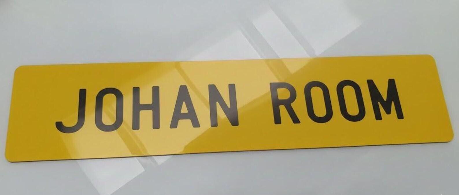 Custom Acrylic Show Plate Personalized Man Cave Decor & Garage Sign Printed