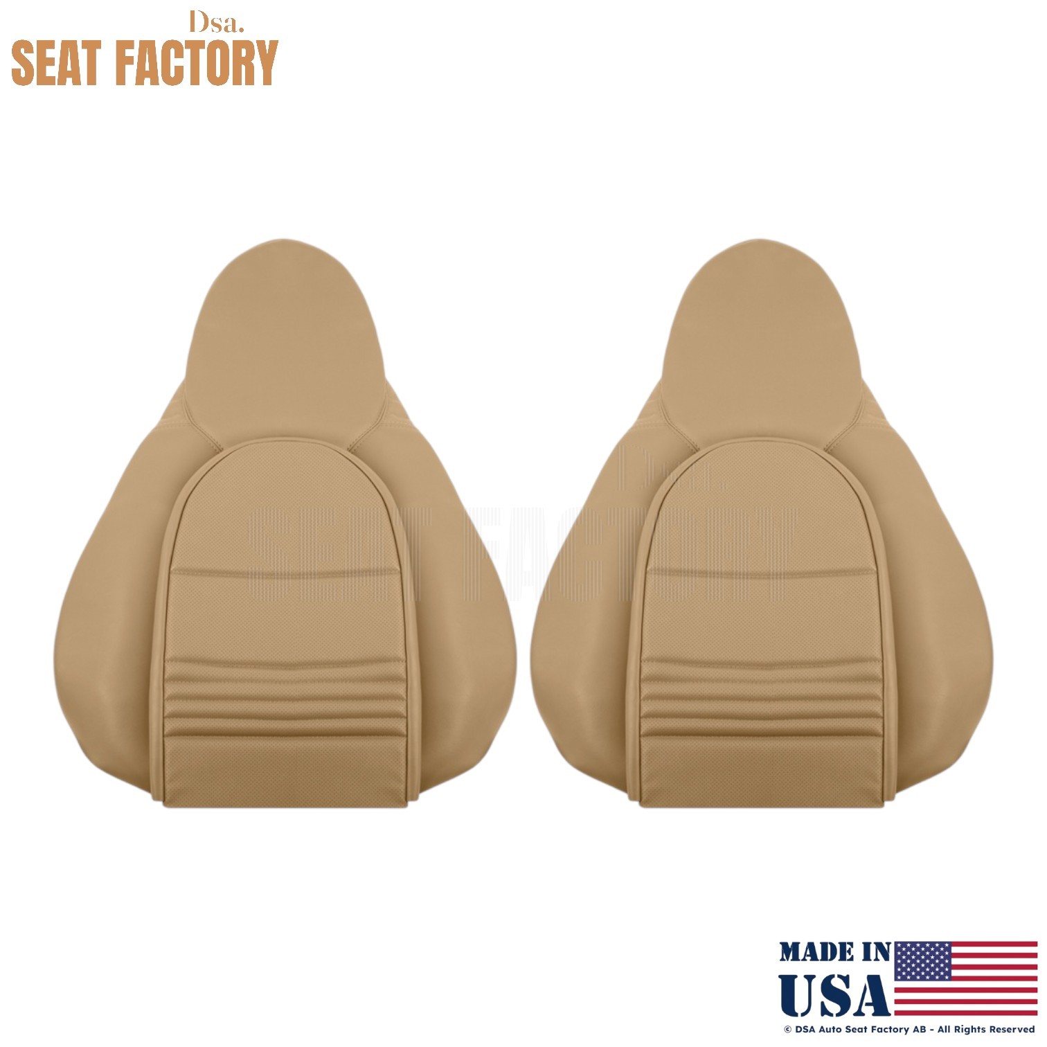 1998-2005 Fits Porsche 911 Front Top Replacement Covers-Leather Savanna Beige