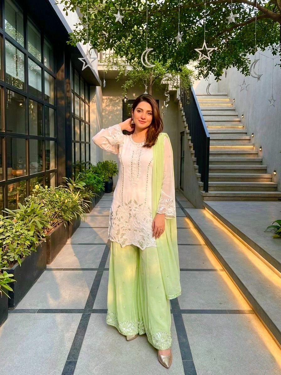 Indian Pakistani Ethnic Top Palazzo Suit Women Designer Party Wear Salwar Kameez