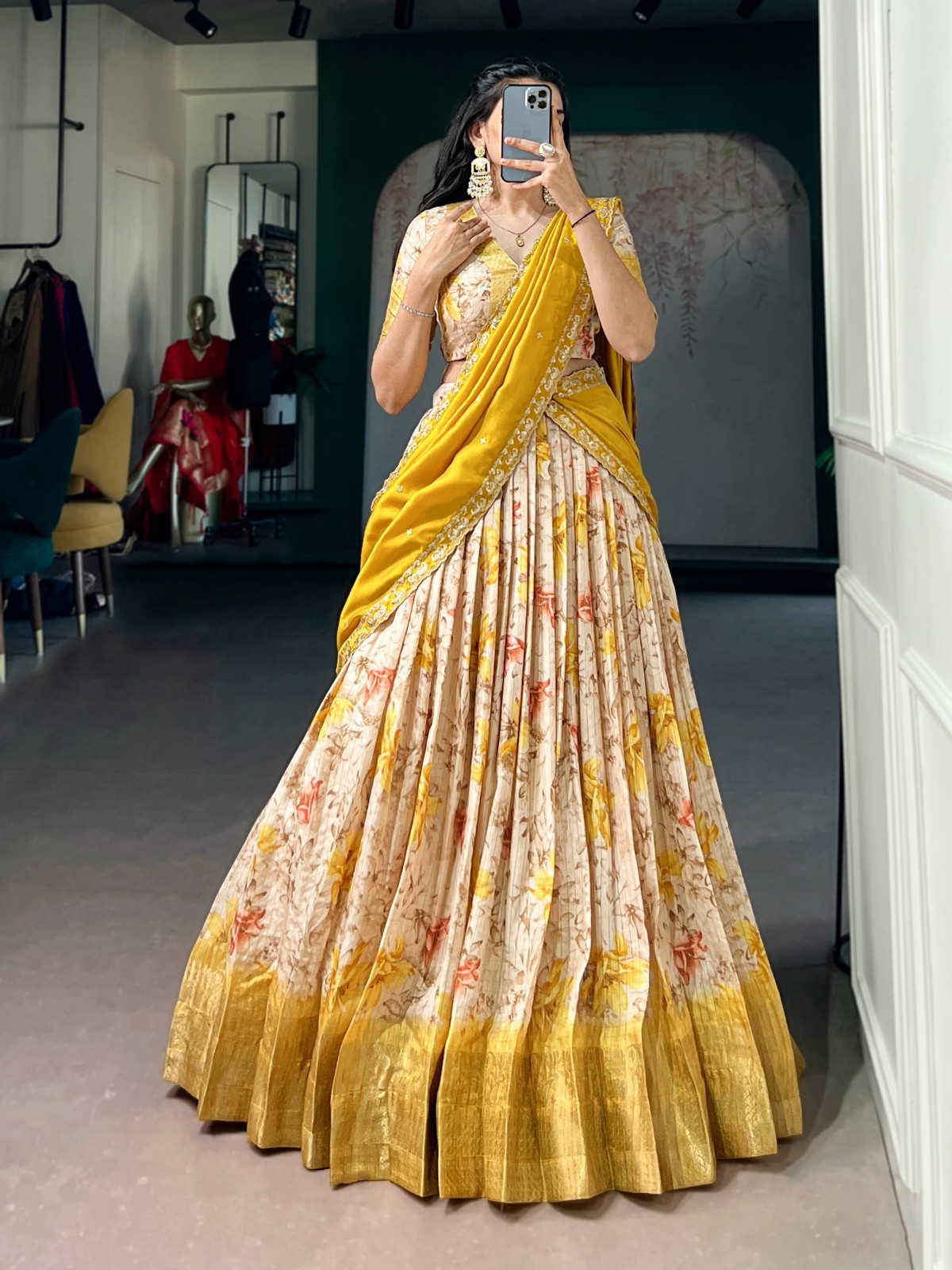 BOLLYWOOD NEW DESIGNER LEHENGA CHOLI LENGHA WEDDING PARTY PAKISTANI INDIAN WEAR